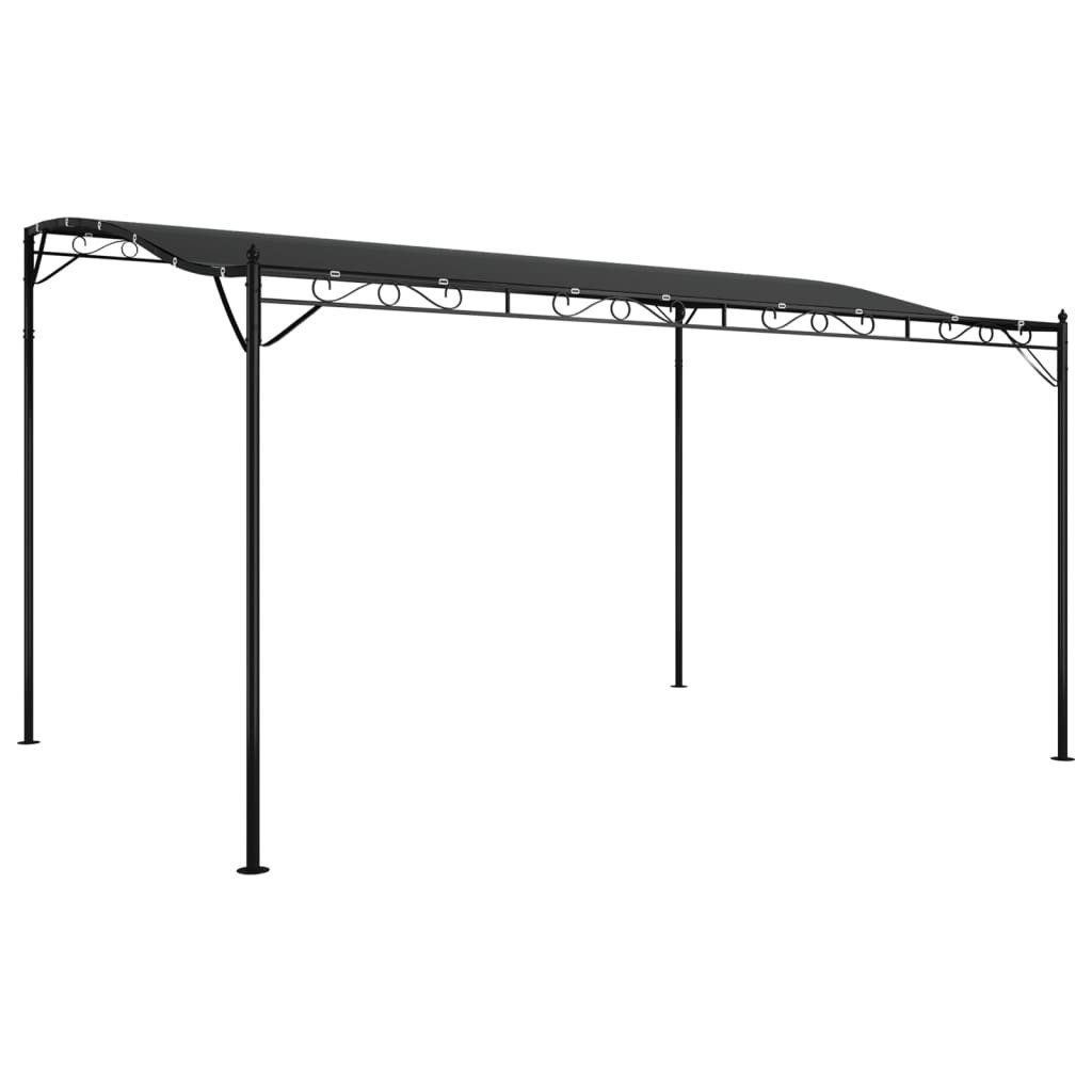 vidaXL Markise Sonnenschutz Anthrazit 4x3 m 180 g/m² Stoff und Stahl