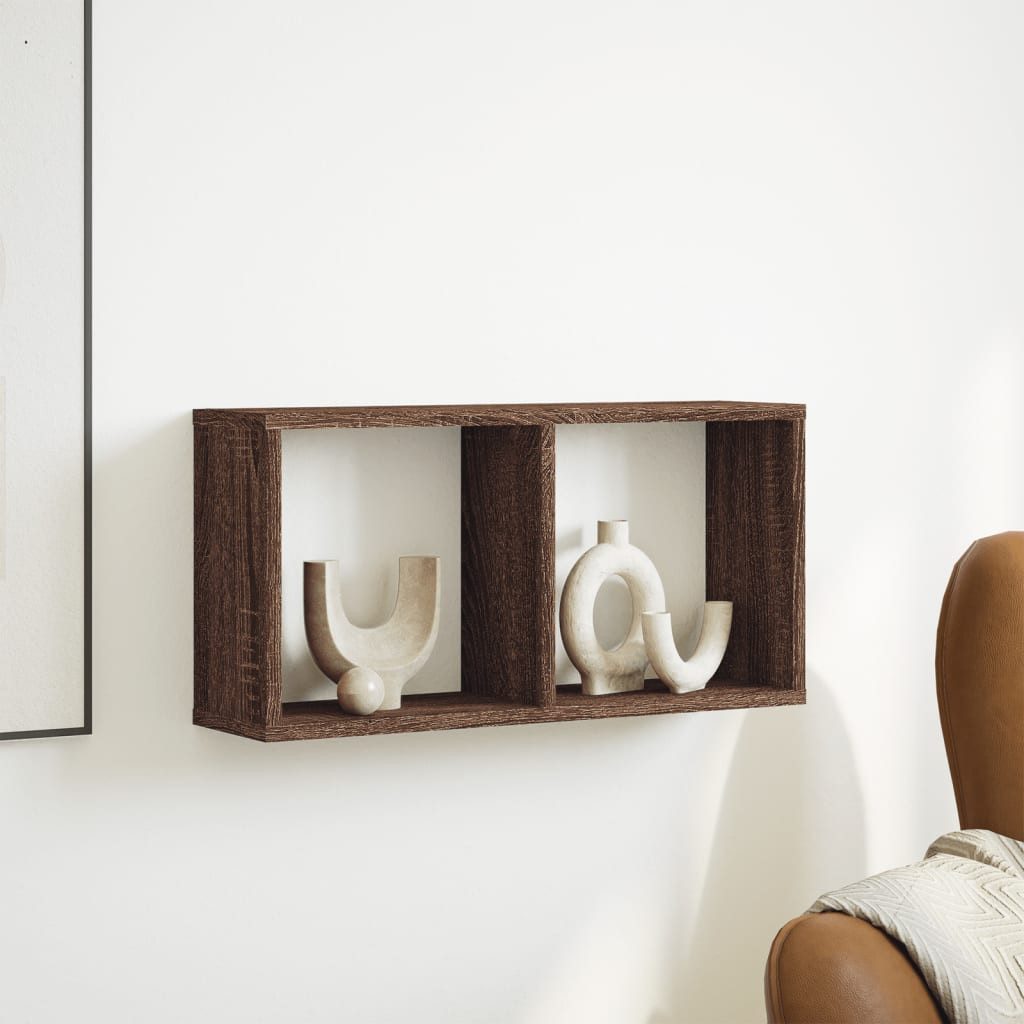 vidaXL Regal Wandschrank 60x16x30 cm Eichen-Optik günstig online kaufen
