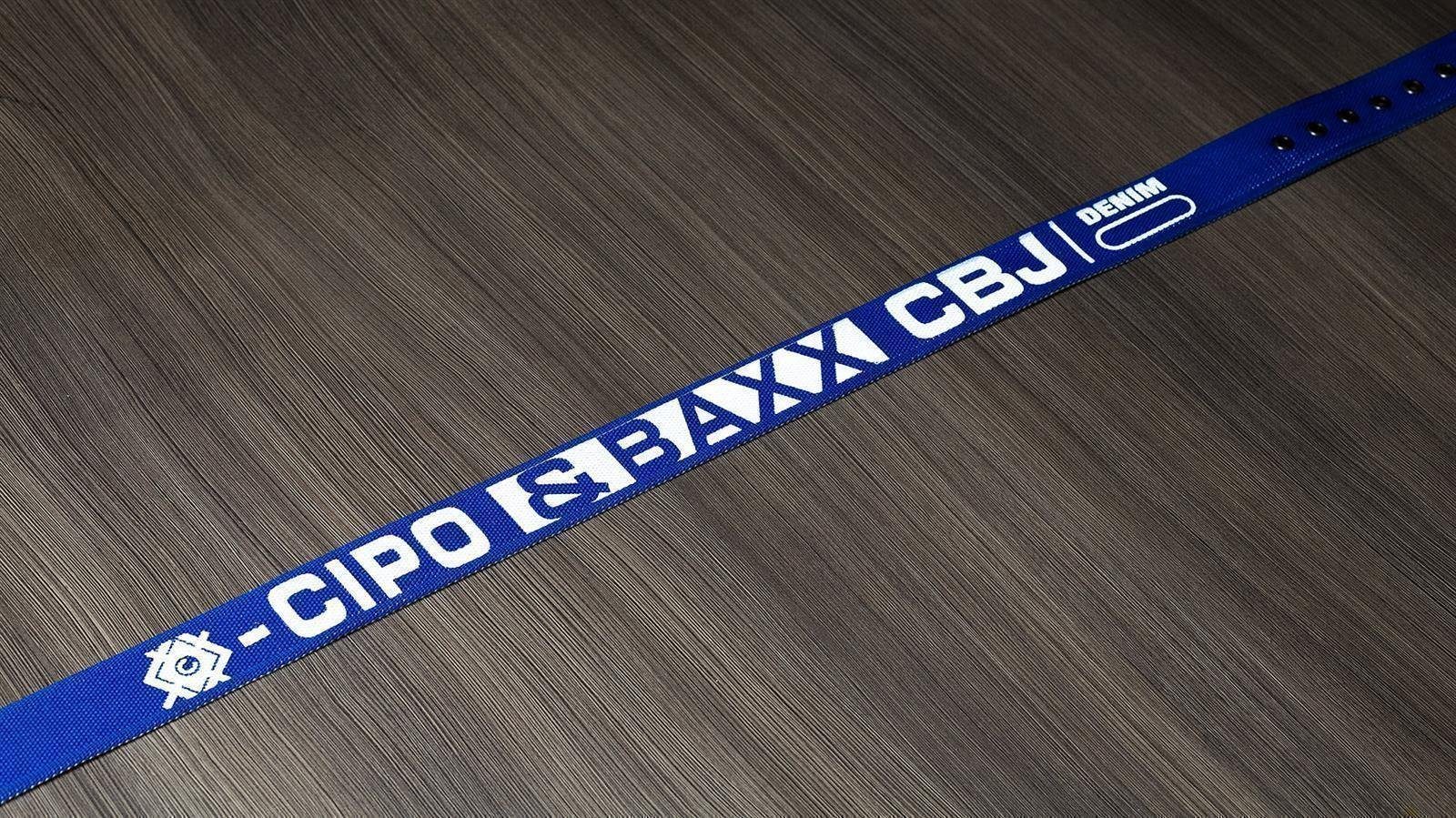 Cipo & Baxx Stoffgürtel Casual Gürtel BA-C-2133 (1-St) mit großen Markensch günstig online kaufen