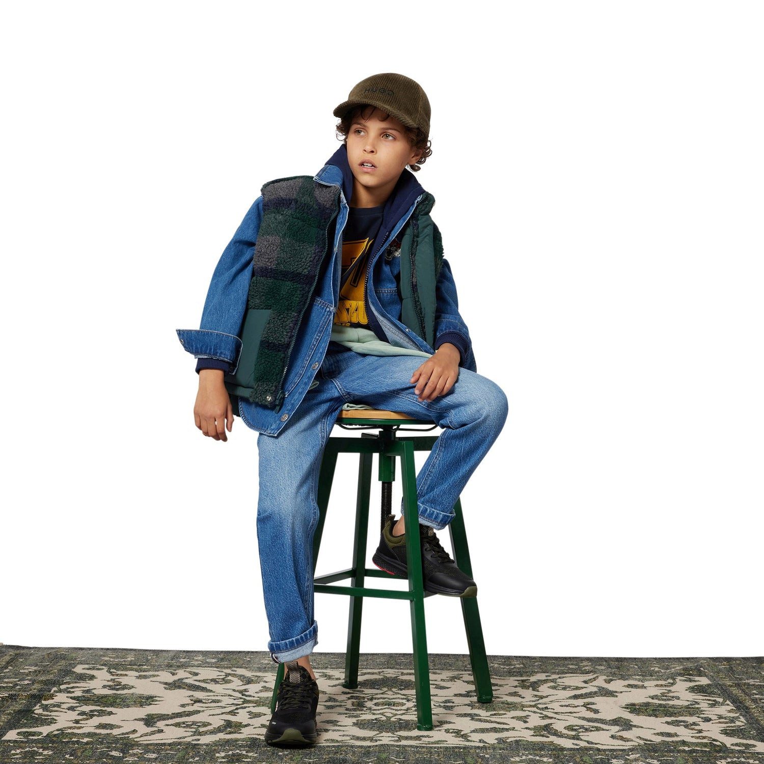 HUGO Bequeme Jeans HUGO Jeans Kids Double Stone + Brush, lockere Passform