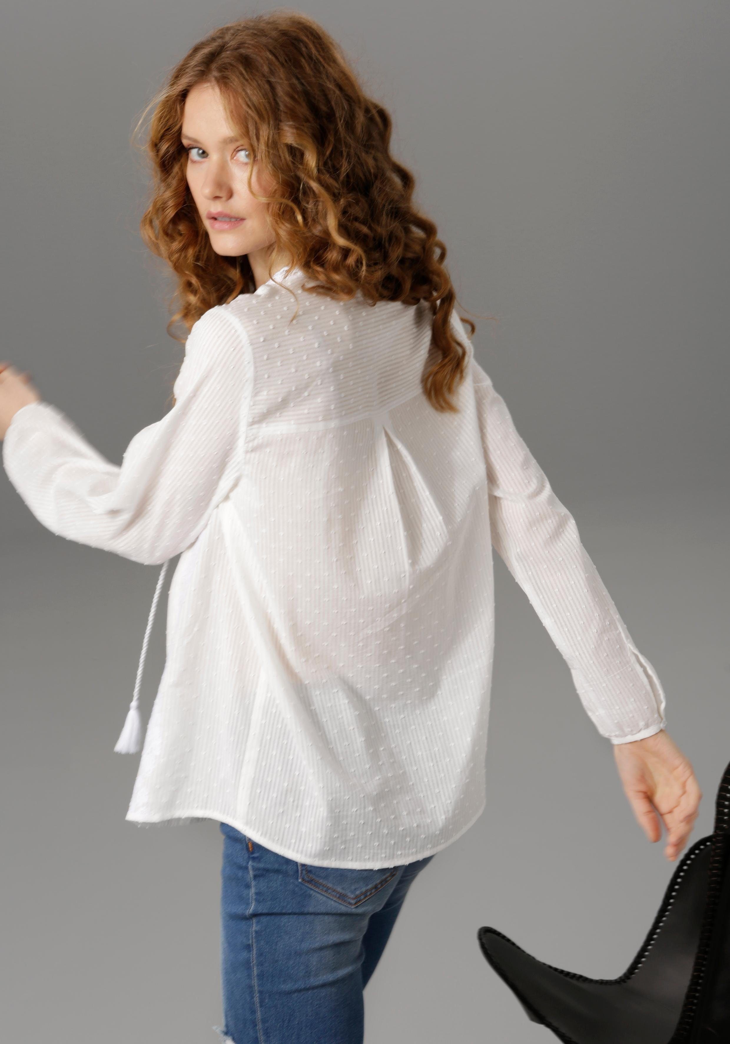 Aniston CASUAL Schlupfbluse aufwändige Stickerei und günstig online kaufen