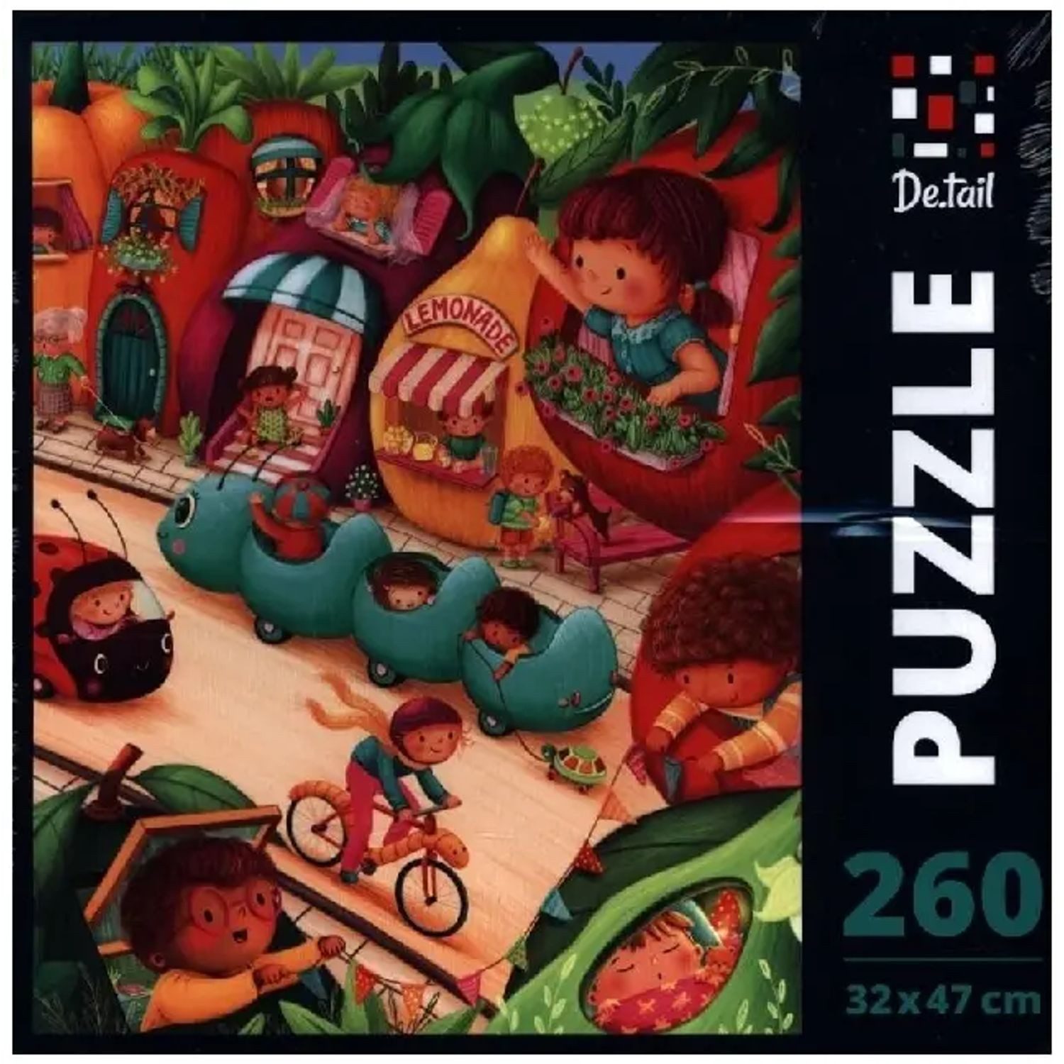 Käfer Puzzle Puzzle De.tail Obststadt DT200-08, Puzzleteile