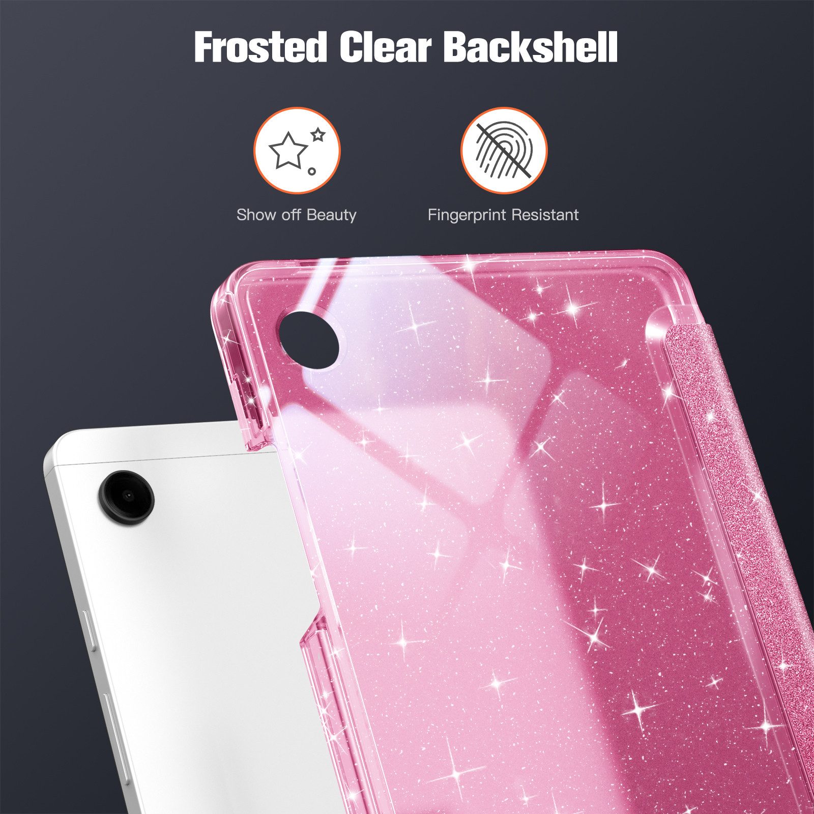 Fintie Tablet-Hülle für Samsung Galaxy Tab A11 8,7" 2025/ Tab A9 8.7 Zoll Tablet, Ultra Dünn Schutzhülle mit Transparenter Rückseite – Bild 4 von 5