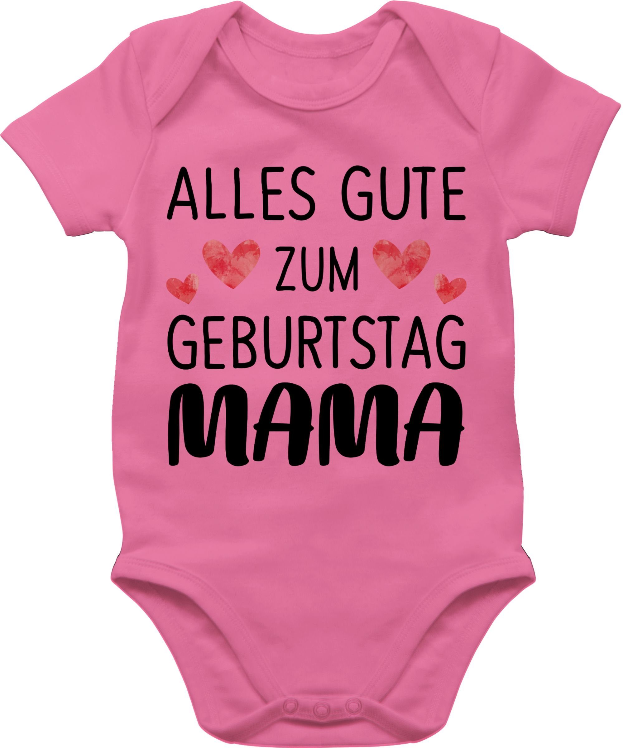 Shirtracer Shirtbody Alles gute zum Geburtstag Mama Mama Geschenk Tochter & Sohn Baby 2 Pink