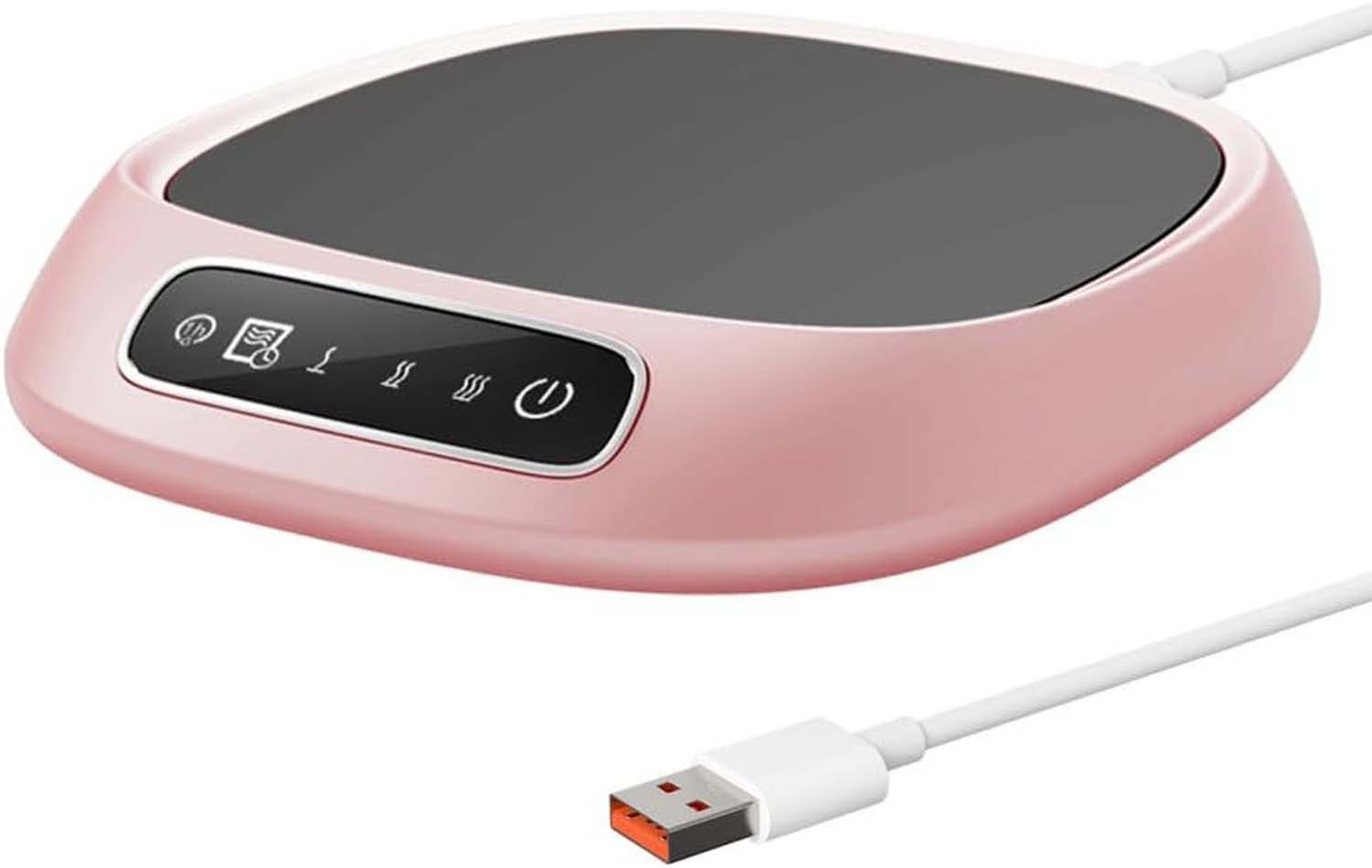 nsihing Getränkeuntersetzer Kaffeetassenwärmer, USB-Heizuntersetzer, 3 Temperatureinstellungen