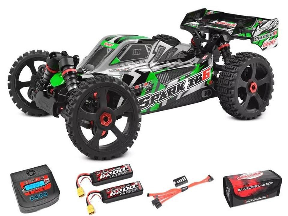 Corally RC-Auto Team Corally - Spark XB-6 RTR - Drive'n Go Pack 6S - Grün