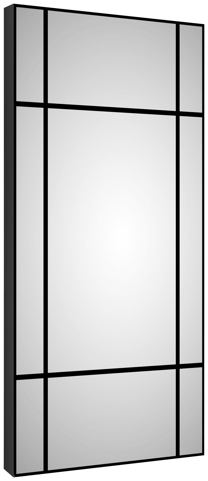 Talos Wandspiegel, dekorativer Spiegel 60x120 mit BxH: Aluminiumrahmen, cm