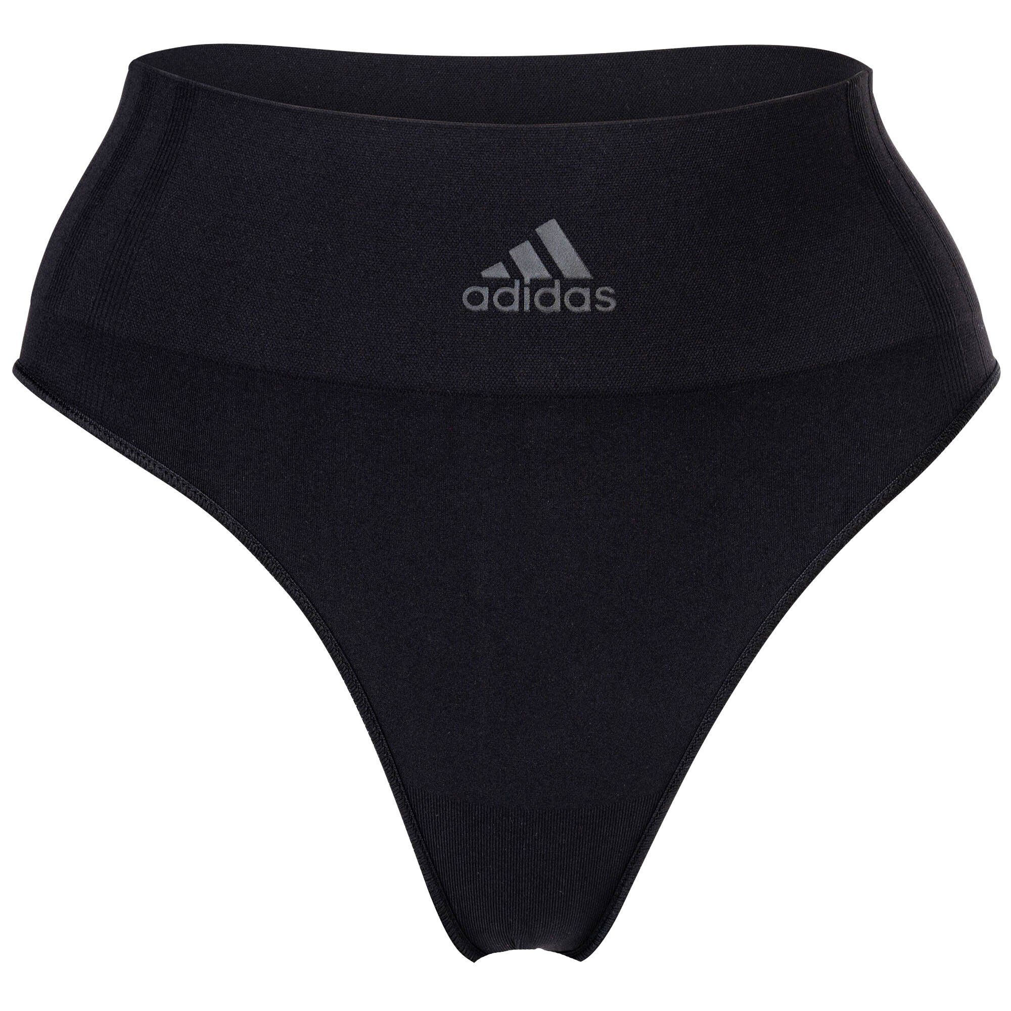 adidas Sportswear String Micro Smart Schwarz/Braun Pack Slip, Thong, String, - 2er Damen