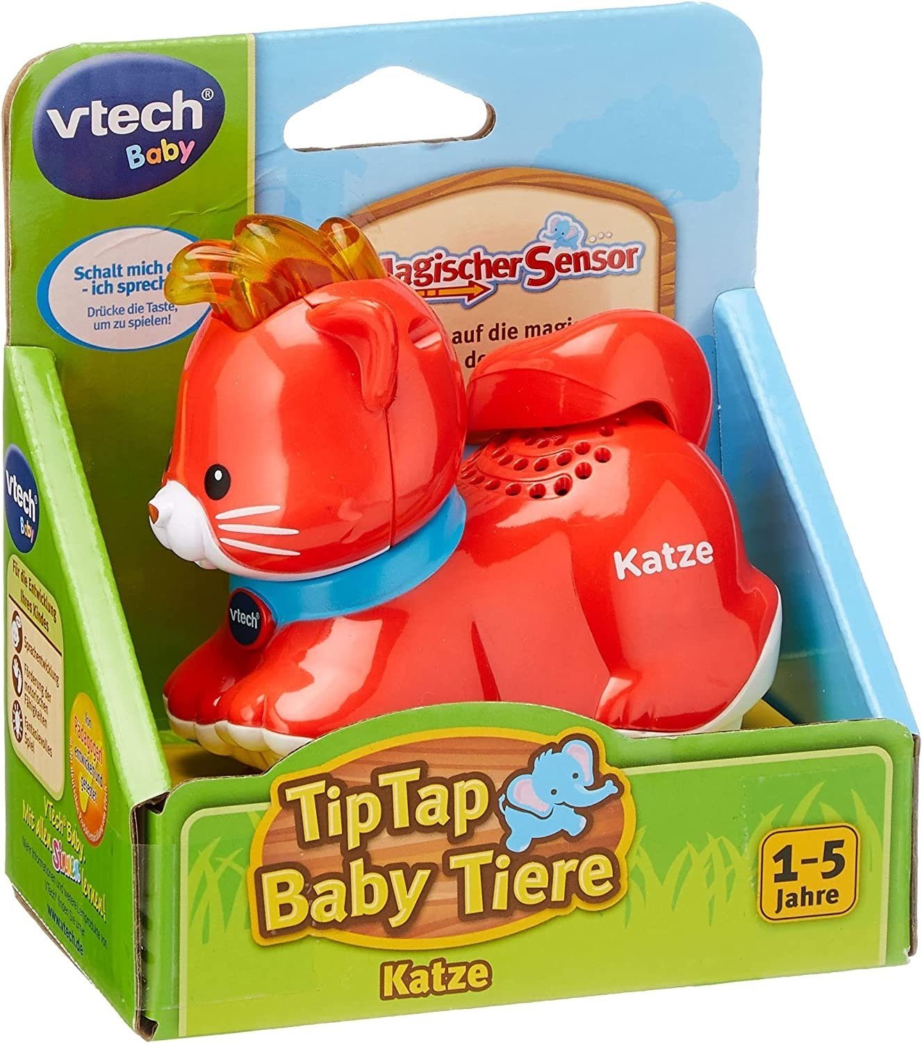 Sätze, Tiere singt VTech Spricht lustige Tap Tip - Lernspielzeug Vtech® - rot macht Katze, Geräusche und - themenbezogene