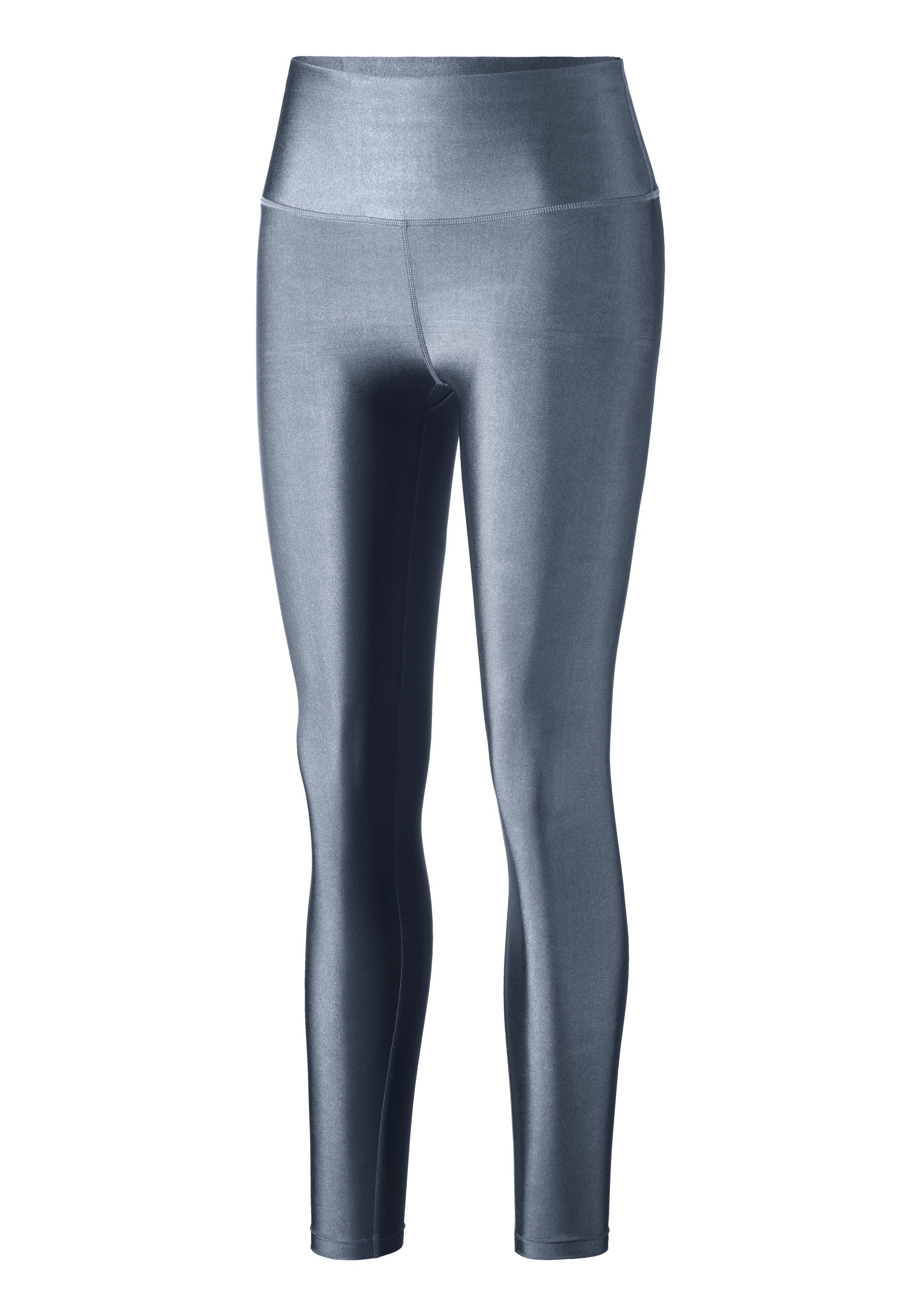 Leggings (2er-Pack) schwarz Glänzendes LASCANA graublau, Material