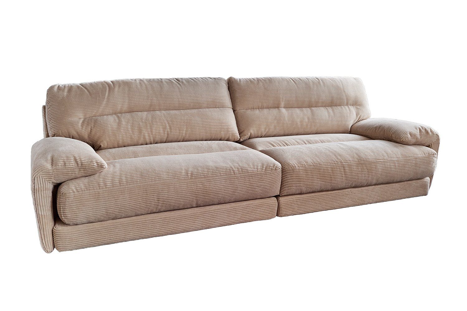 KAWOLA Sofa CINE, XXL-Sofa verschiedene Cord 4-Sitzer Farben braun