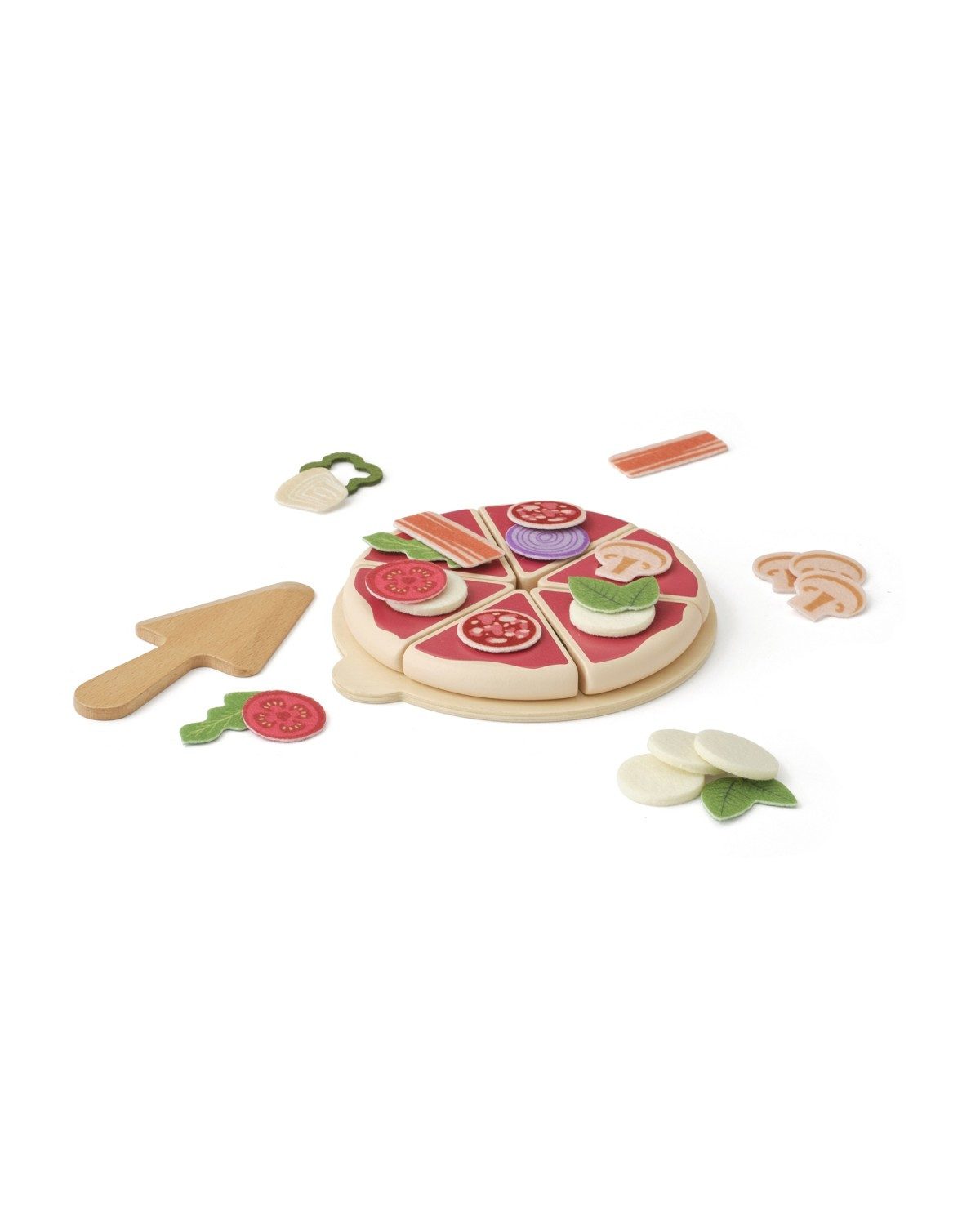 Kids Concept Spiellebensmittel Pizza-Set Kids Hub, (Komplettset)