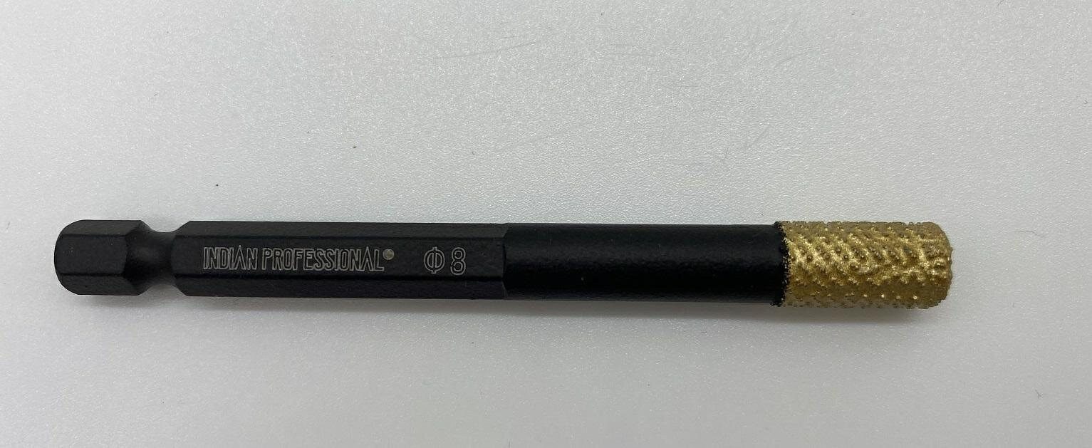 Indian Diamanttrockenbohrer DIAMANTKRONE SECHSKANT 8 MM TROCKENBOHREN