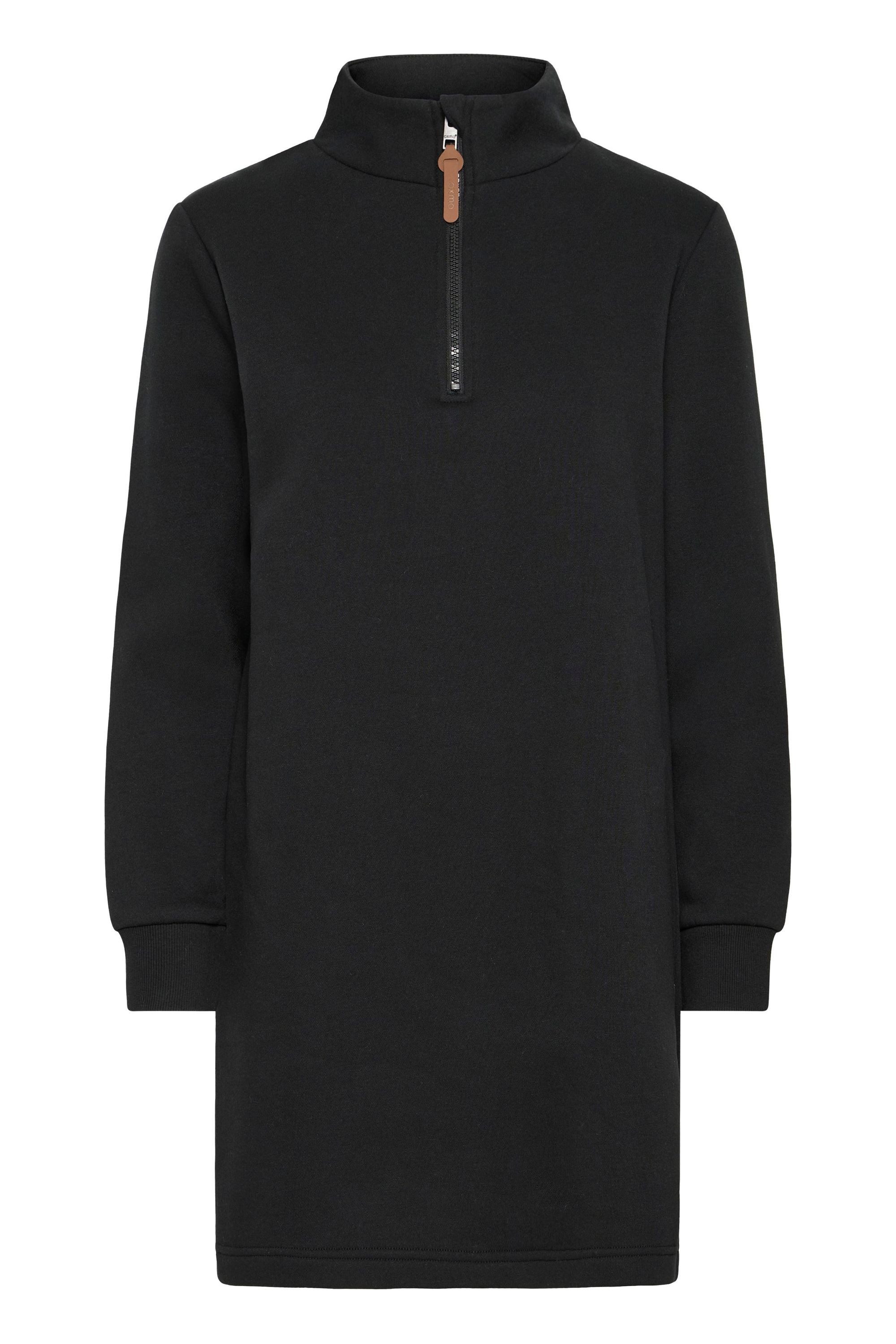 OXMO Sweatkleid OXMILLE TROYER DRESS Gemütliches Sweatkleid mit Reißverschl günstig online kaufen