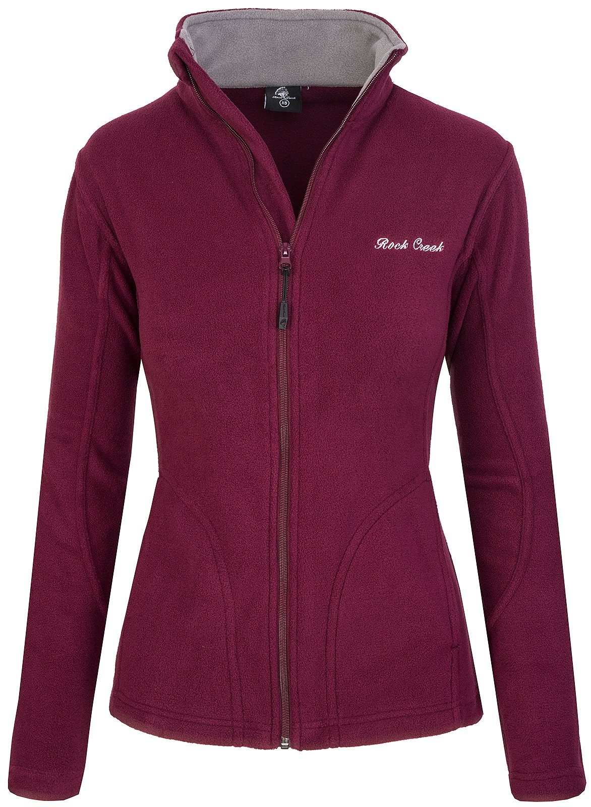 Rock Creek Fleecejacke Damen Fleecejacke Übergangsjacke D-389 Weinrot