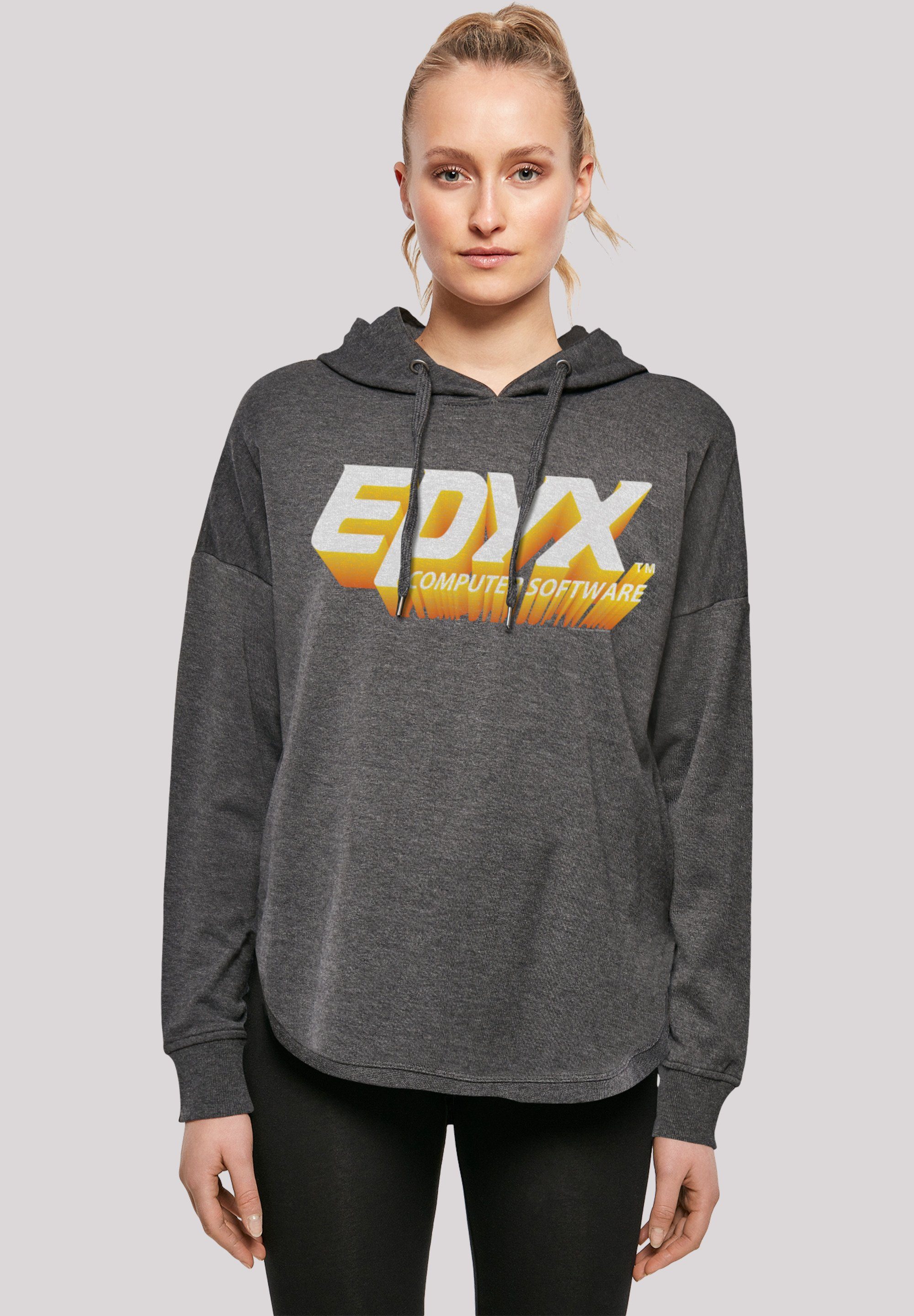 F4NT4STIC Kapuzenpullover Retro Gaming EPYX Logo 3D Print charcoal