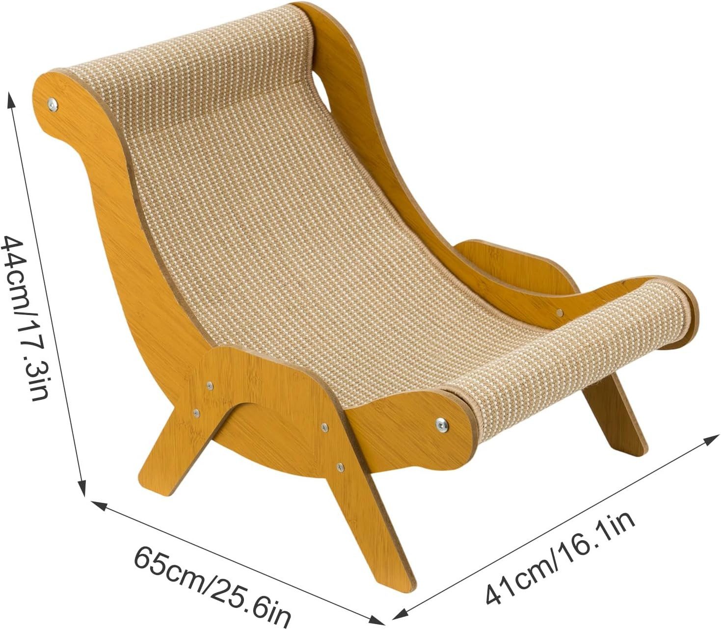 Youyijia Kratzmatte Katzenkratzstuhl, Kratzbrett aus Massivholz