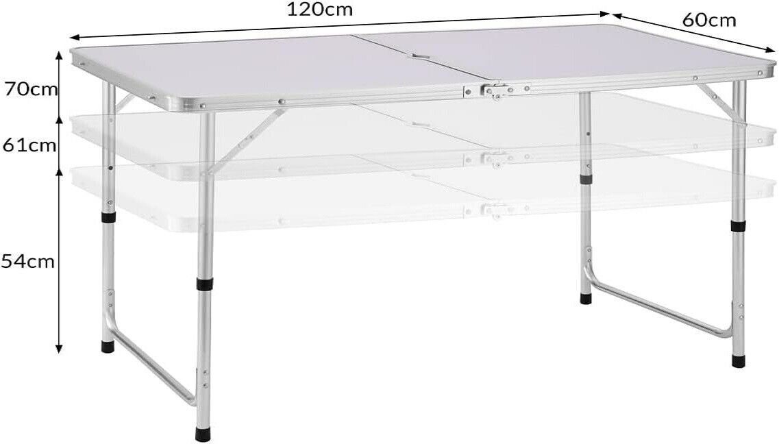 BruKa Klapptisch Campingtisch COMPACT Weiß Klapptisch günstig online kaufen