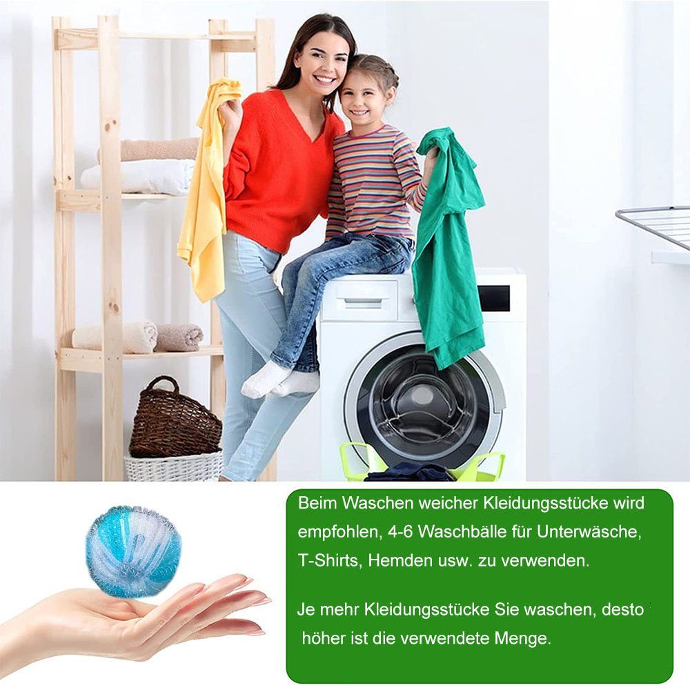 NUODWELL Wäschekugel 16 Stücke Tierhaarentferner , Tierhaarentferner Waschmaschine