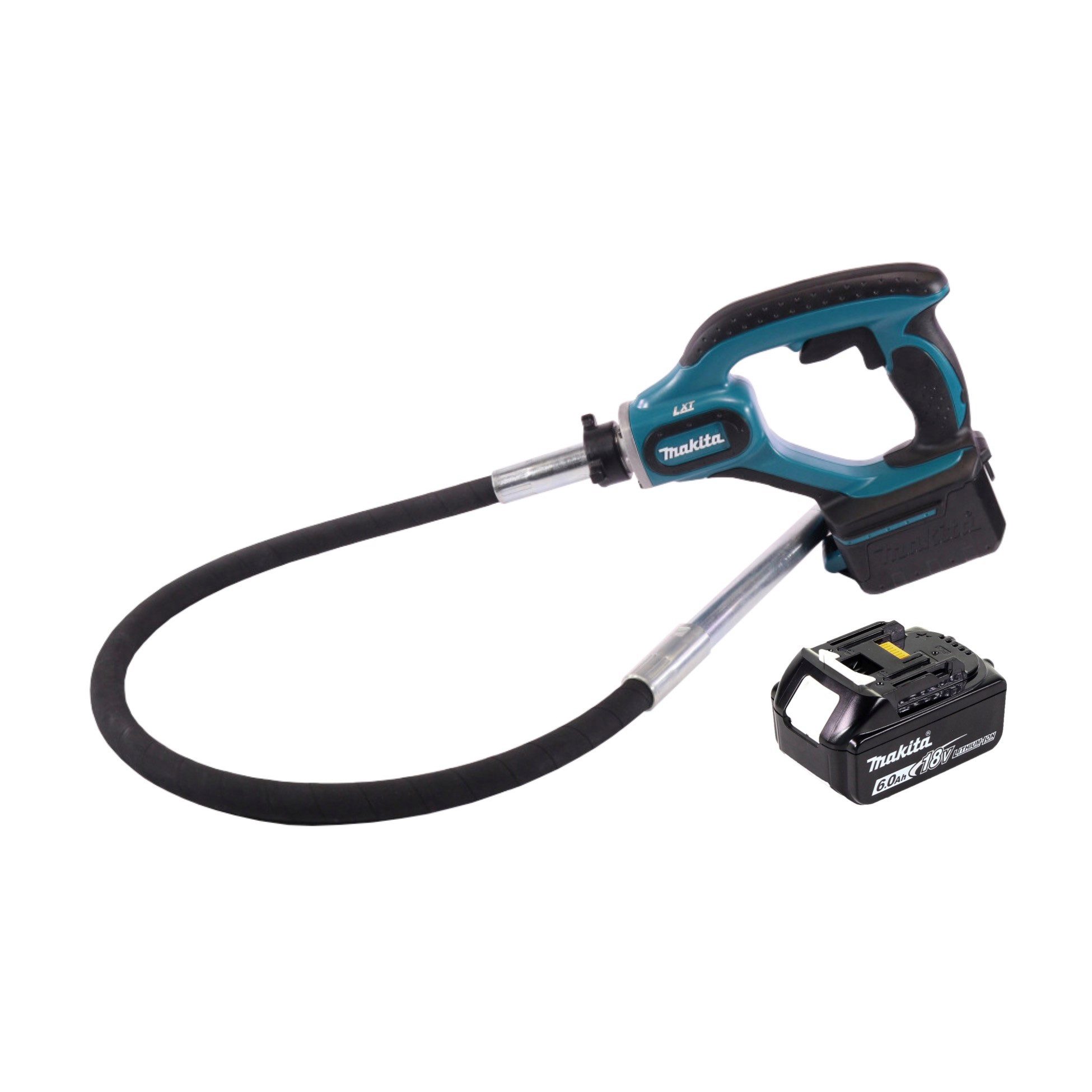 Makita Rührwerk DVR 450 G1 Akku Betonverdichter 18 V 1,2 m + 1x Akku 6,0 Ah