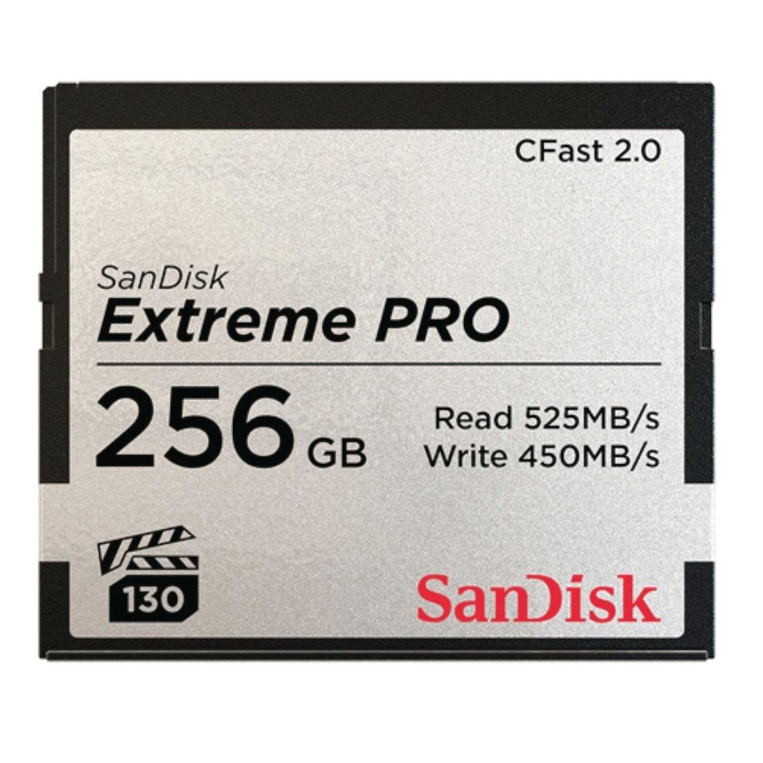 Sandisk CFast Extreme Pro 2.0 Speicherkarte (256 GB, 525 MB/s Lesegeschwindigkeit)