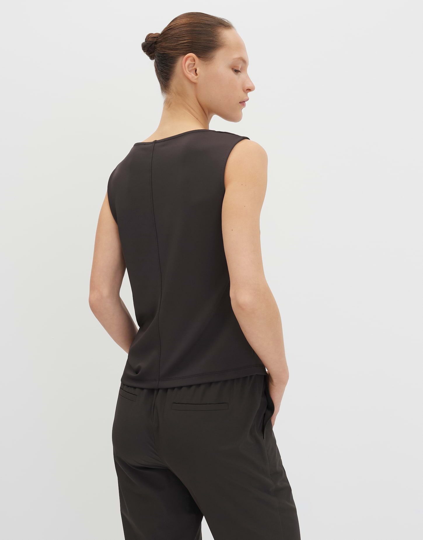 someday Shirttop Kireya aus Jersey mit Knotendetail Mit femininem Knotendetail für eine moderne Silhouette