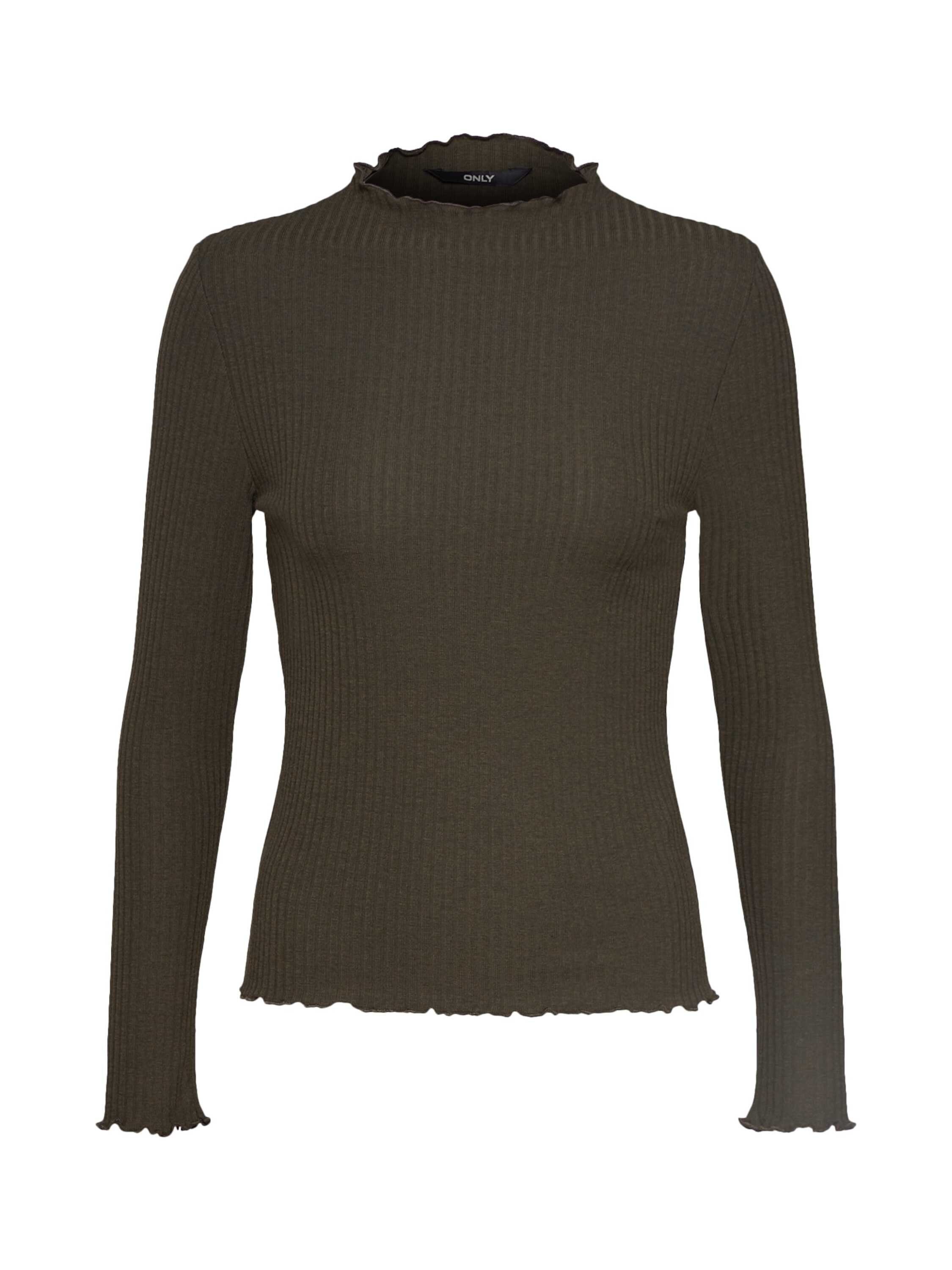 (1-tlg) night Detail, Langarmshirt Emma Details, ONLY Rüschen Weiteres Plain/ohne 1 forest