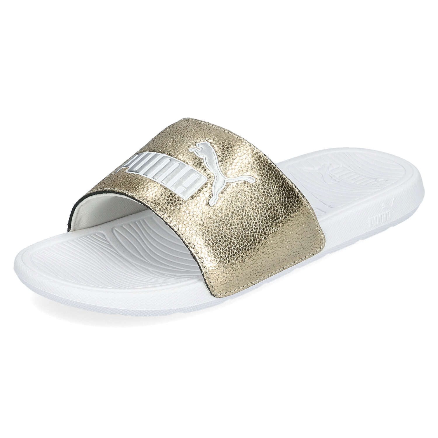 PUMA Puma Cool Cat 2.0 Metallic Shine Gold Silver White Sandale
