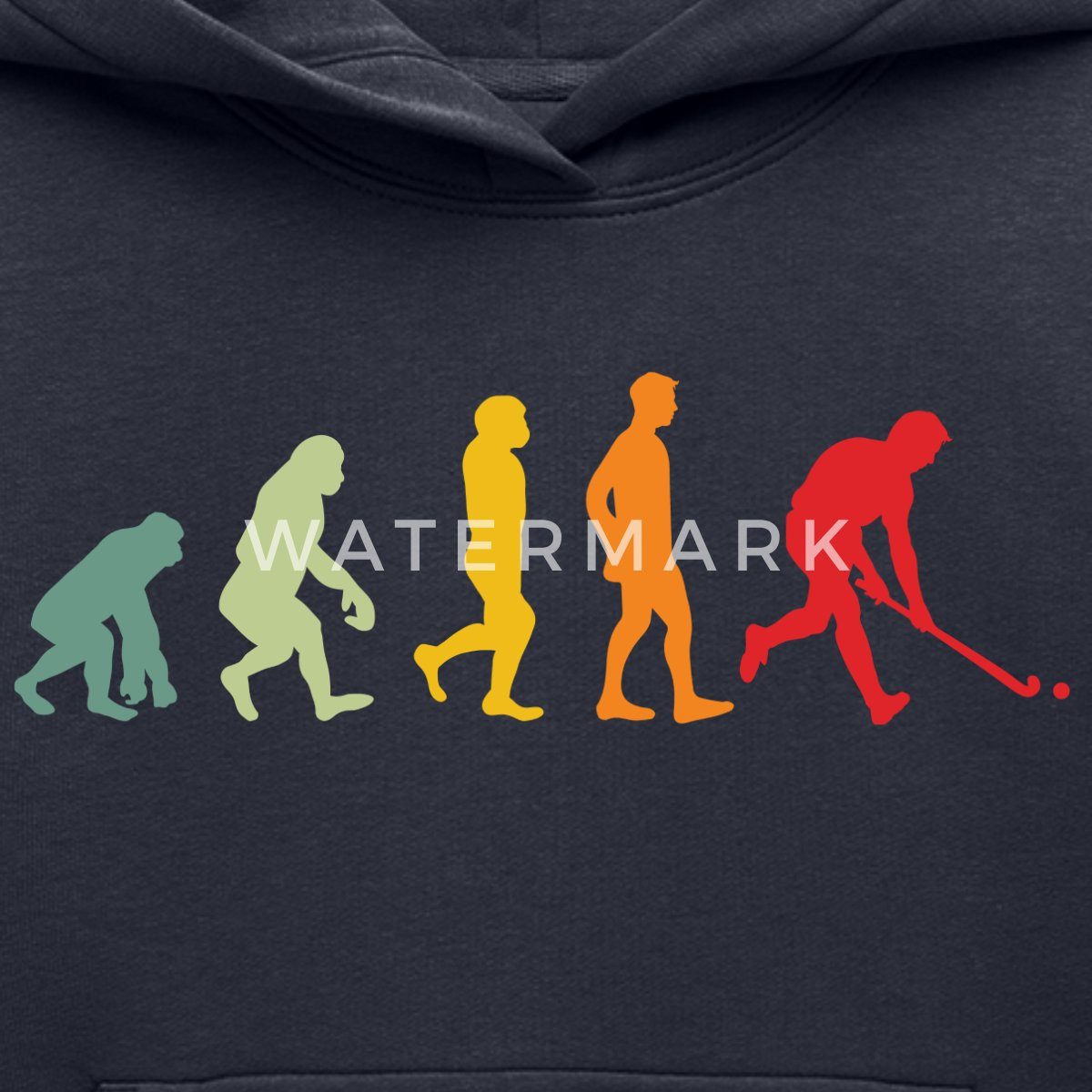 Spreadshirt Hoodie Feldhockey Evolution Kinder Premium Hoodie (1-tlg)