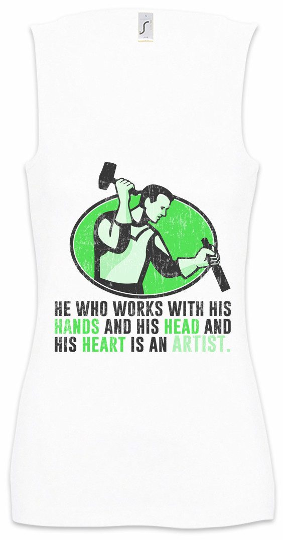 Tanktop Carpenter Artist Ärmelloses Damen T-Shirt Schreiner Meister Handwerk