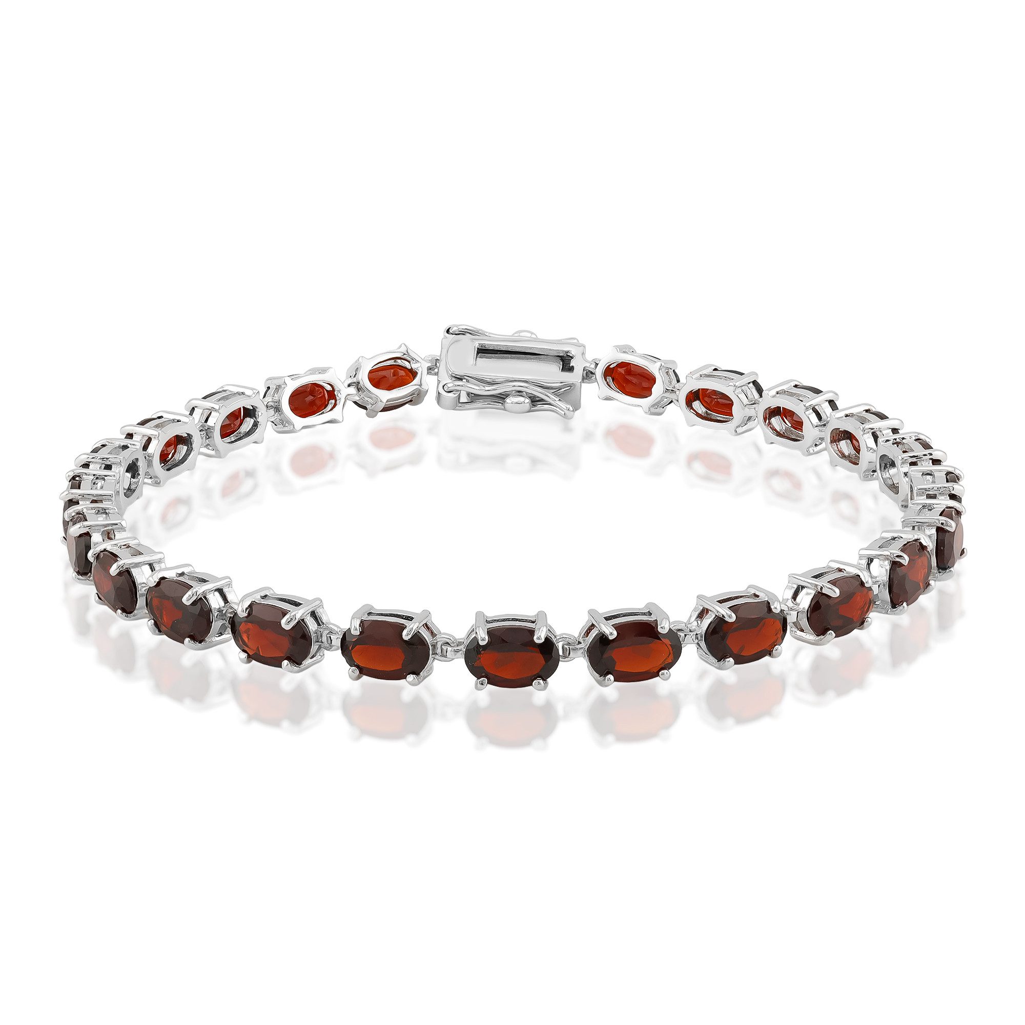 Cavill Silberarmband Granat Rhodiniertes Silberarmband (1-tlg)
