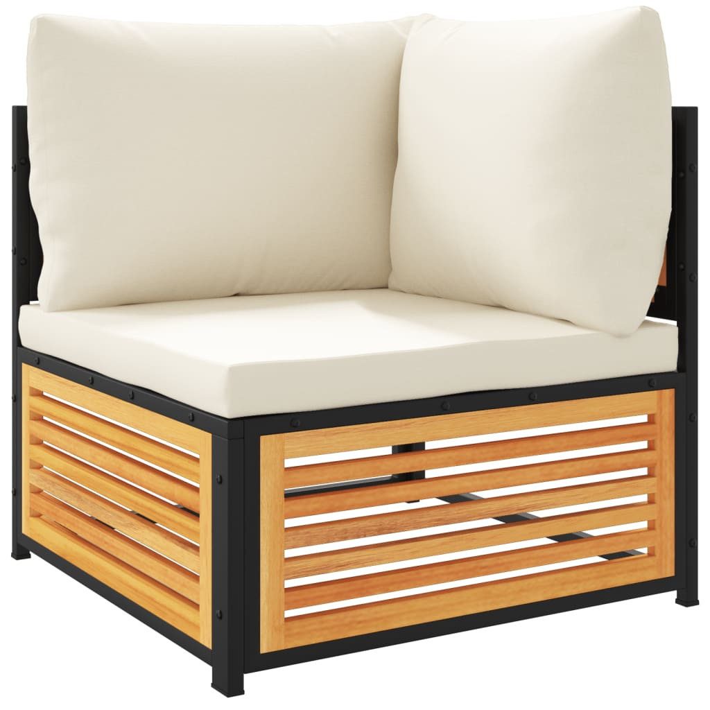 vidaXL Sofaelement Garten-Ecksofa mit Kissen Massivholz günstig online kaufen