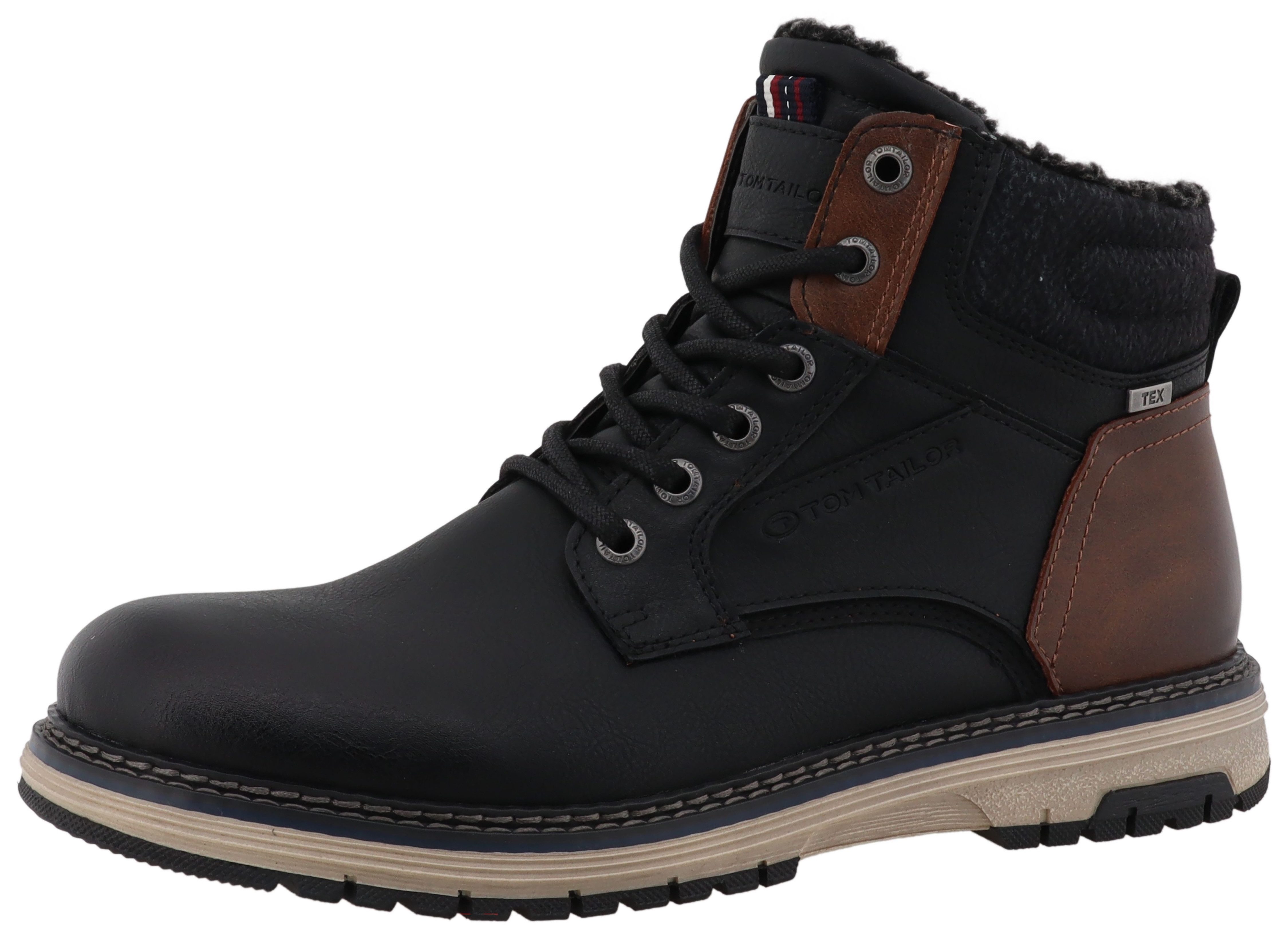 TOM TAILOR Winterboots mit zusätzlichem Reißverschluss