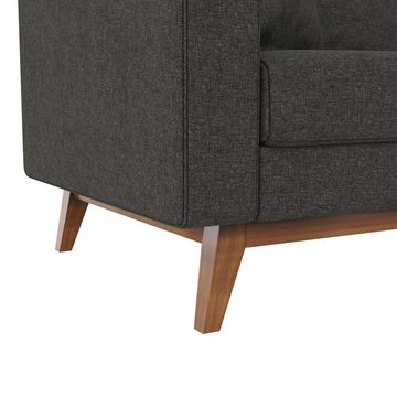 loft24 Sofa Miriam, Gestell aus Massivholz, 3-Sitzer