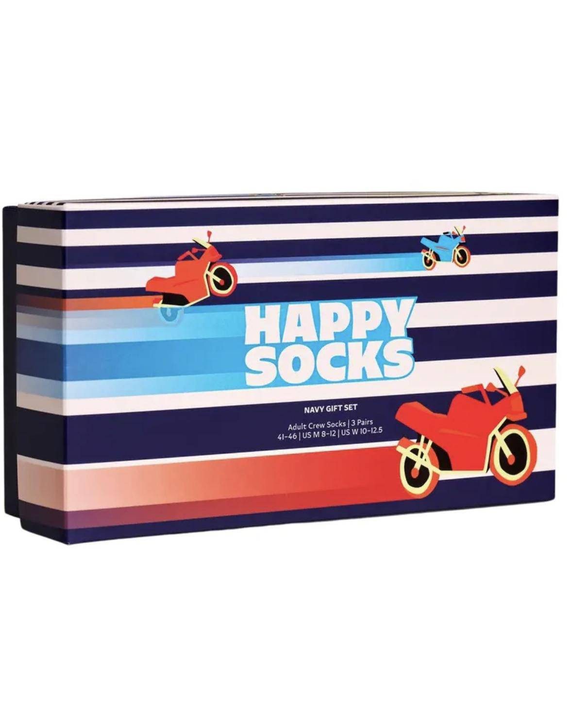Happy Socks 3er-Pack Classics – Bunte Socken Geschenkset Für Damen & Herren
