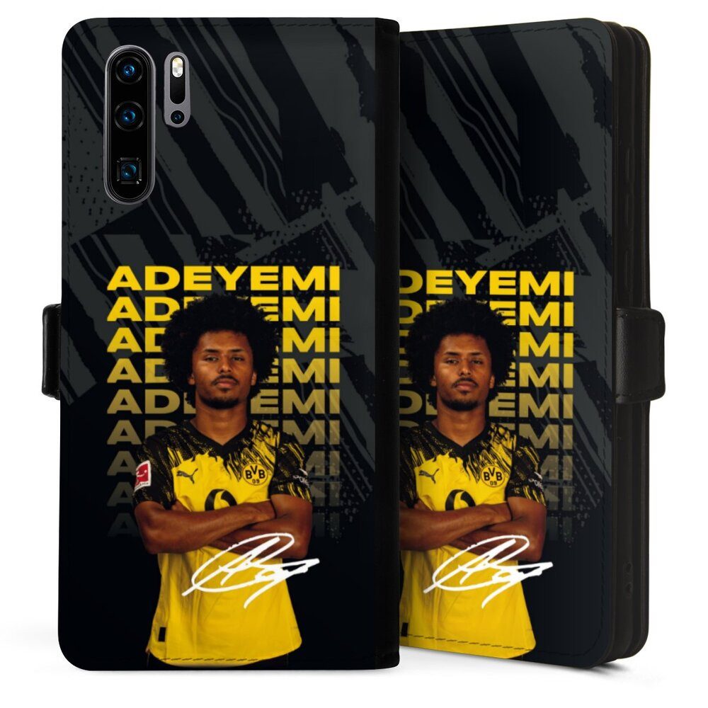 DeinDesign Handyhülle Borussia Dortmund Karim Adeyemi BVB Karim Adeyemi 25/26, Huawei P30 Pro New Edition Hülle Flip Case Klapphülle
