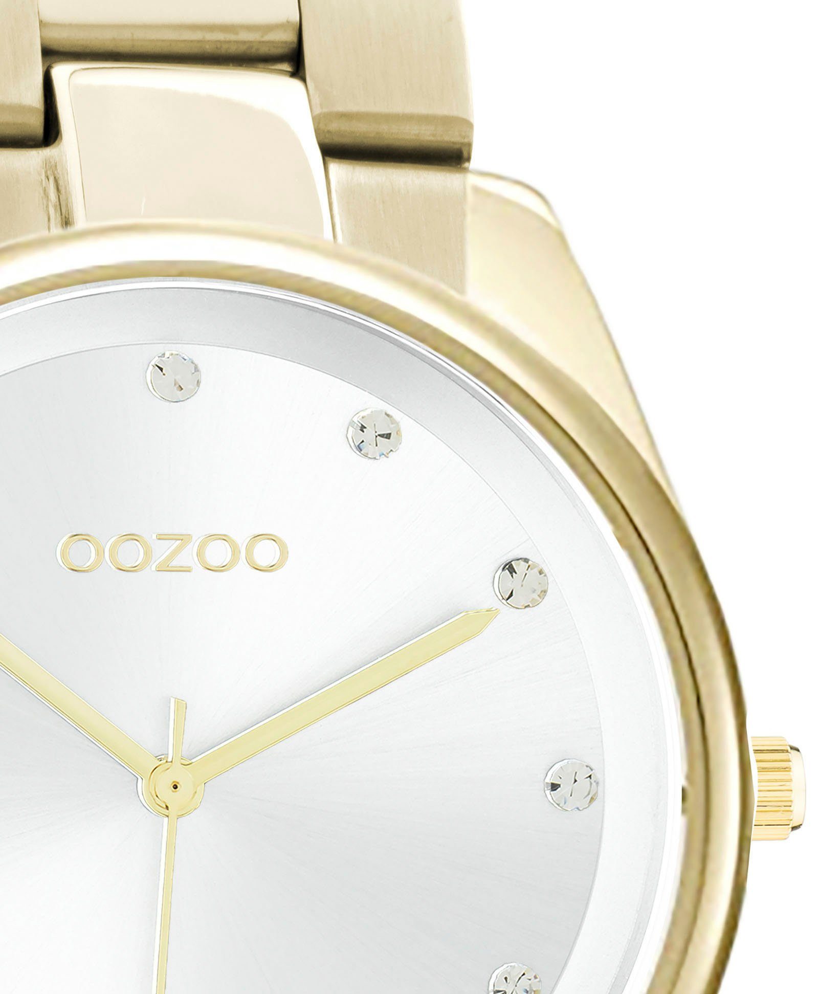 OOZOO Quarzuhr C10962, Metallgehäuse, goldfarben IP-beschichtet, Ø ca. 38 mm | Quarzuhren