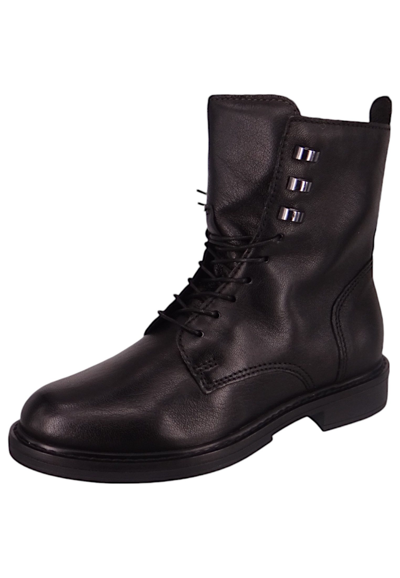 Mjus Stiefeletten Leder Schwarz Absatz Mjus T81208-101 6002 Nero