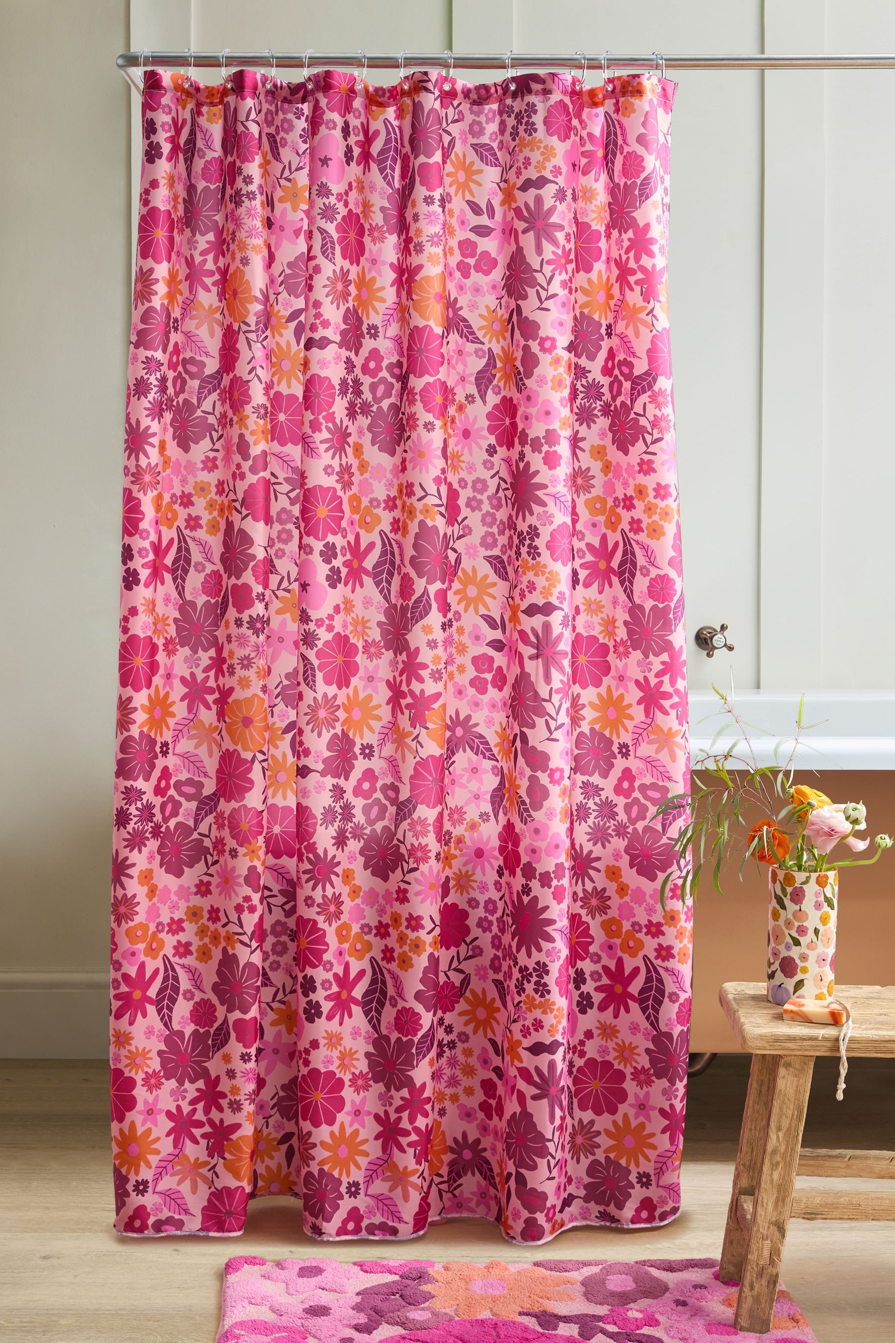 Next Duschvorhang Duschvorhang mit buntem Blumenmotiv (1-tlg) günstig online kaufen