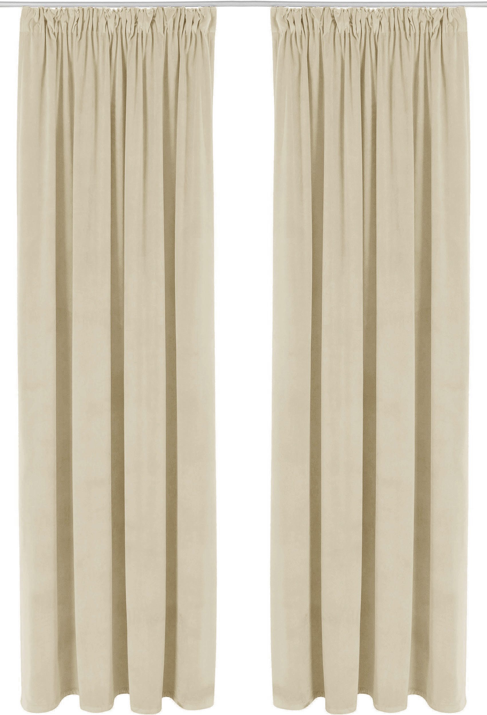 OTTO home Vorhang Velvet uni, 2er-Set, Blickdicht (2 St), Multifunktionsband, blickdicht, Blickdichter Samt, 2-er Set, edel, Gardine, multifunktional – Bild 2 von 5