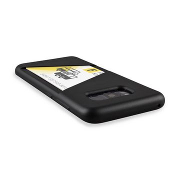 Artwizz Smartphone-Hülle Artwizz TPU Card Case - Artwizz TPU Card Case - Ultra dünne, elastische Schutzhülle mit Kartenfach auf der Rückseite für Galaxy S9, Schwarz