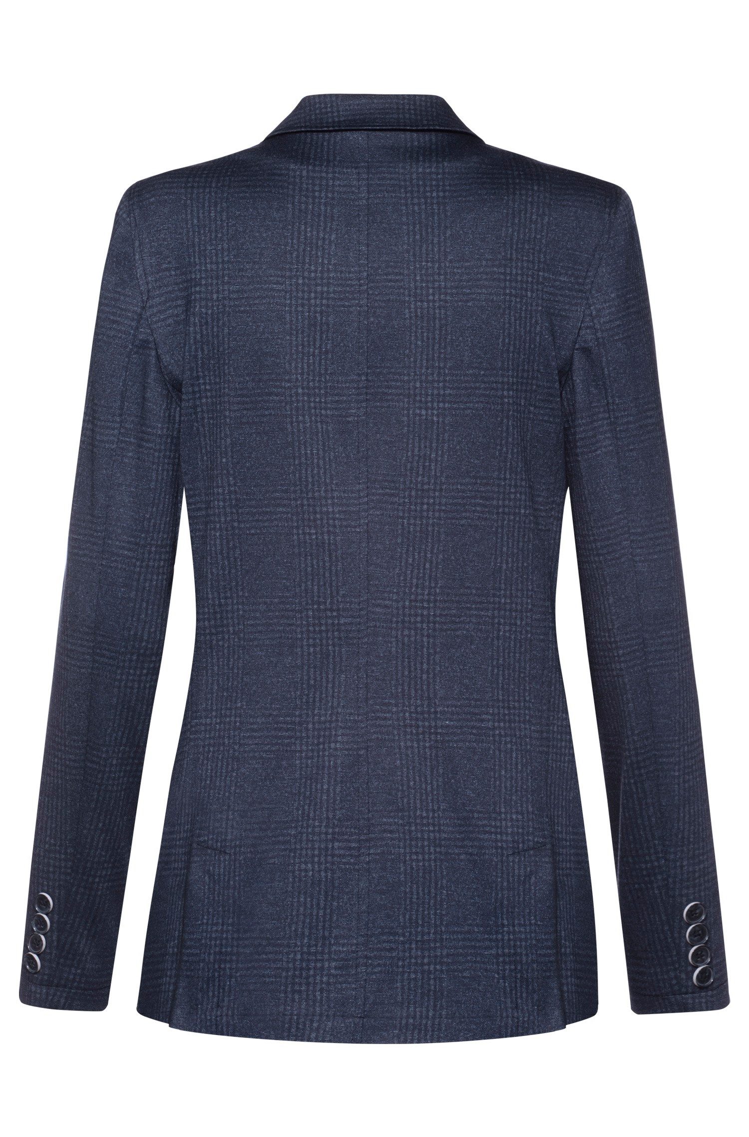 GREIFF Longblazer Greiff CASUAL Damen Jersey-Longblazer Regular Blau Glench günstig online kaufen