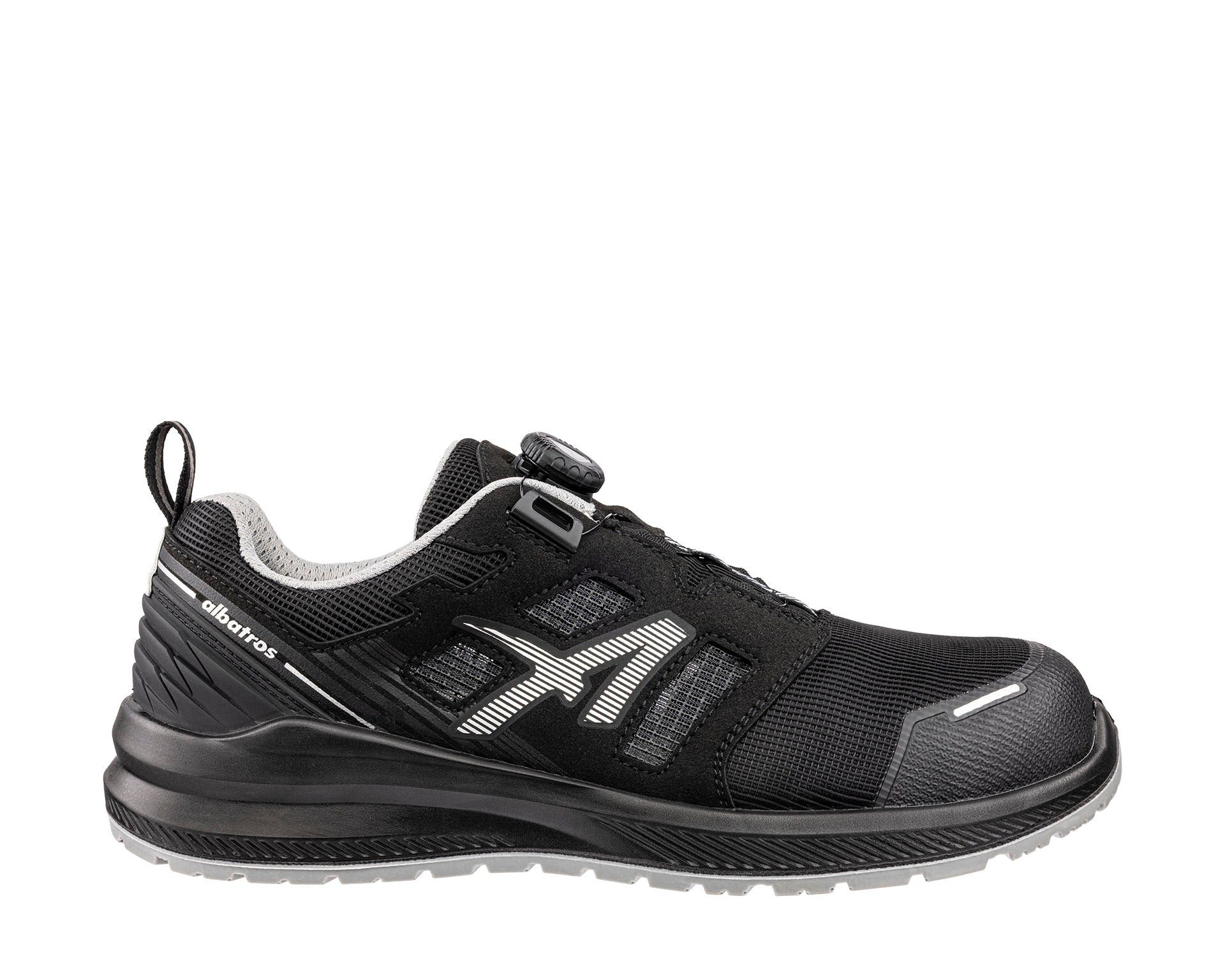 Albatros ALBATROS AIRFLOW BLK QL LOW Sicherheitsschuh S1PL ESD Sicherheitsschuh Einstellbar