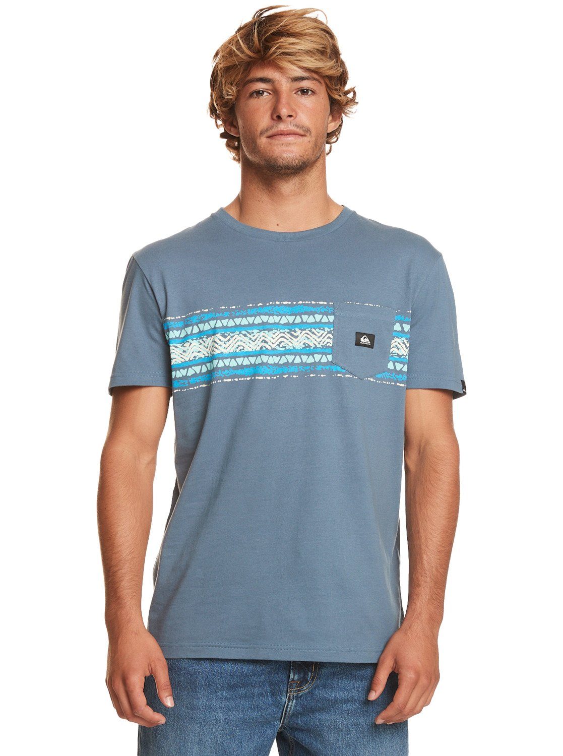 Quiksilver T-Shirt Mesa Stripe Bering Sea