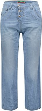Please Jeans Boyfriend-Hose in leichter Chambray Denim Qualität