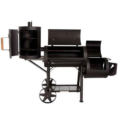 TAINO Smoker »YUMA«, Set, Smoker mit Vertikalbox, kaltgewalzter Stahl, inkl. Vertikalbox, 3,5mm Materialstärke, hitzebeständig lackiert