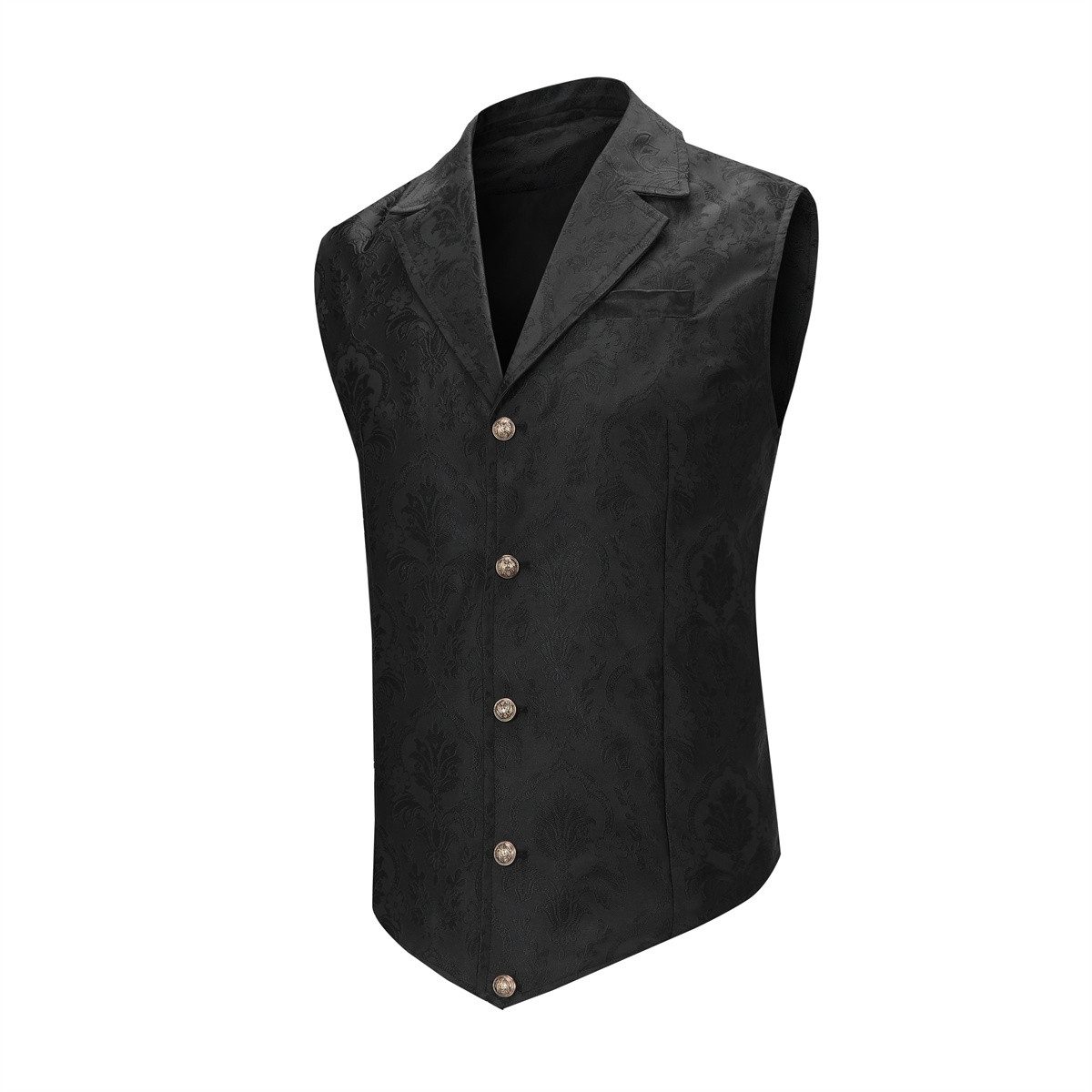 Allthemen Anzugweste Allthemen Anzugweste im Britischer-Stil mit elegantem Jacquard