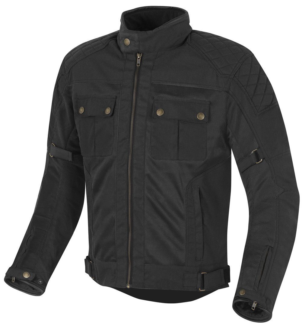 Merlin Motorradjacke Shenstone Motorrad Wachsjacke Black