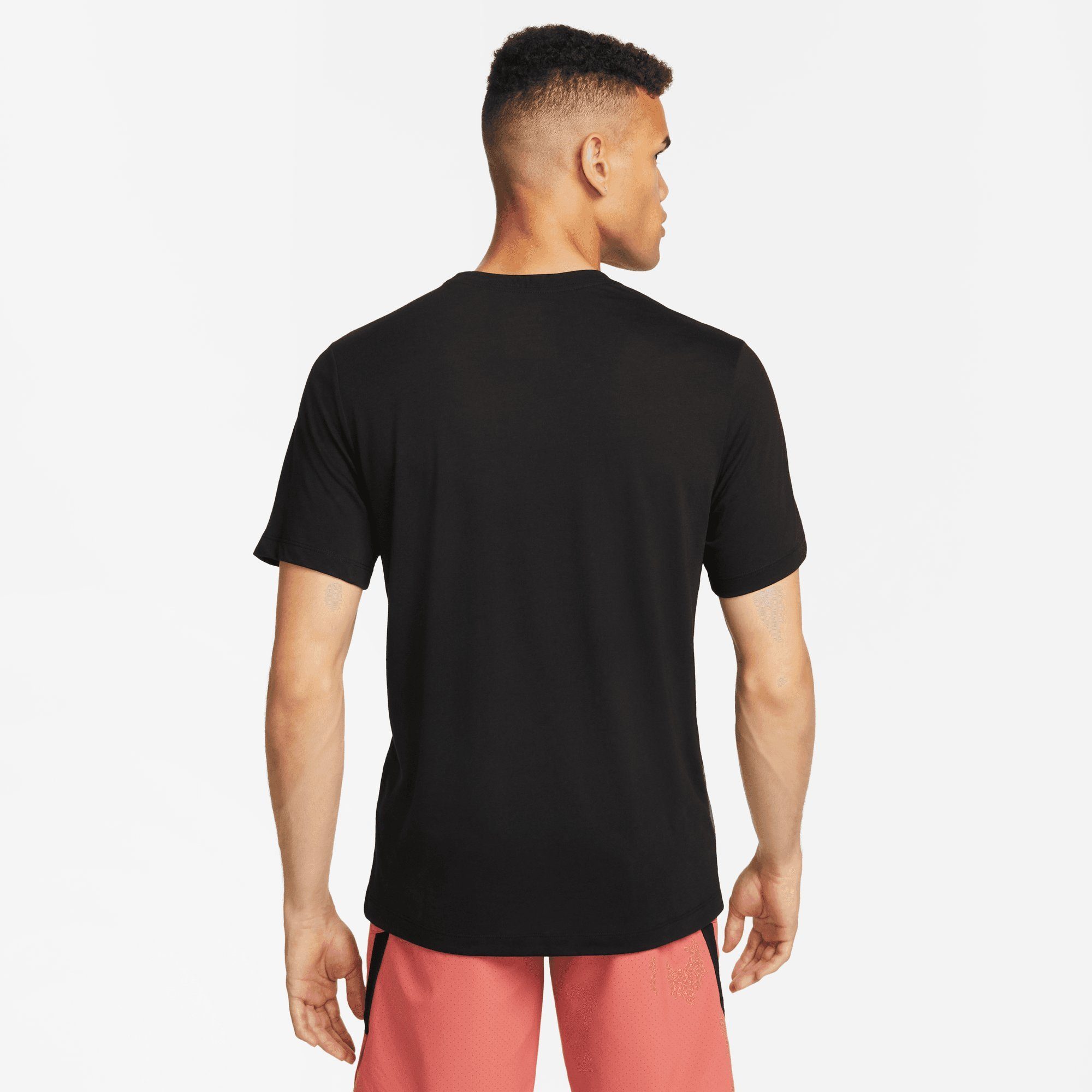T-SHIRT DRI-FIT BLACK MEN'S Nike FITNESS Trainingsshirt