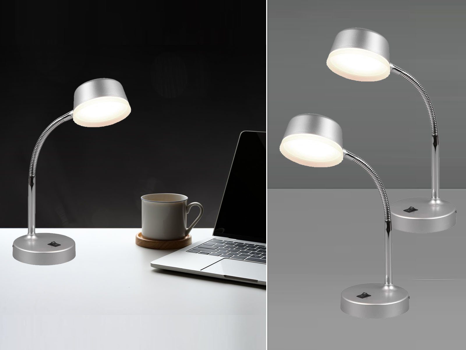 Reality Leuchten LED Schreibtischlampe, LED fest günstig online kaufen